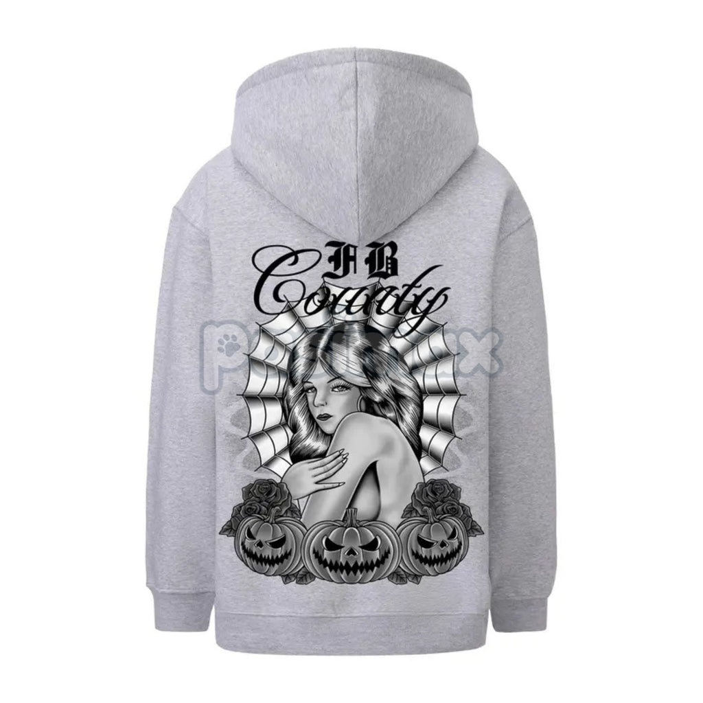 Pasimax FB County Heavyweight Oversized Halloween Graphic Hoodie — side view
