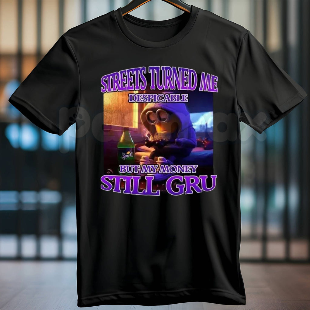 "Streets Made Me Despicable" T-Shirt – Funny Minion Meme Graphic Tee