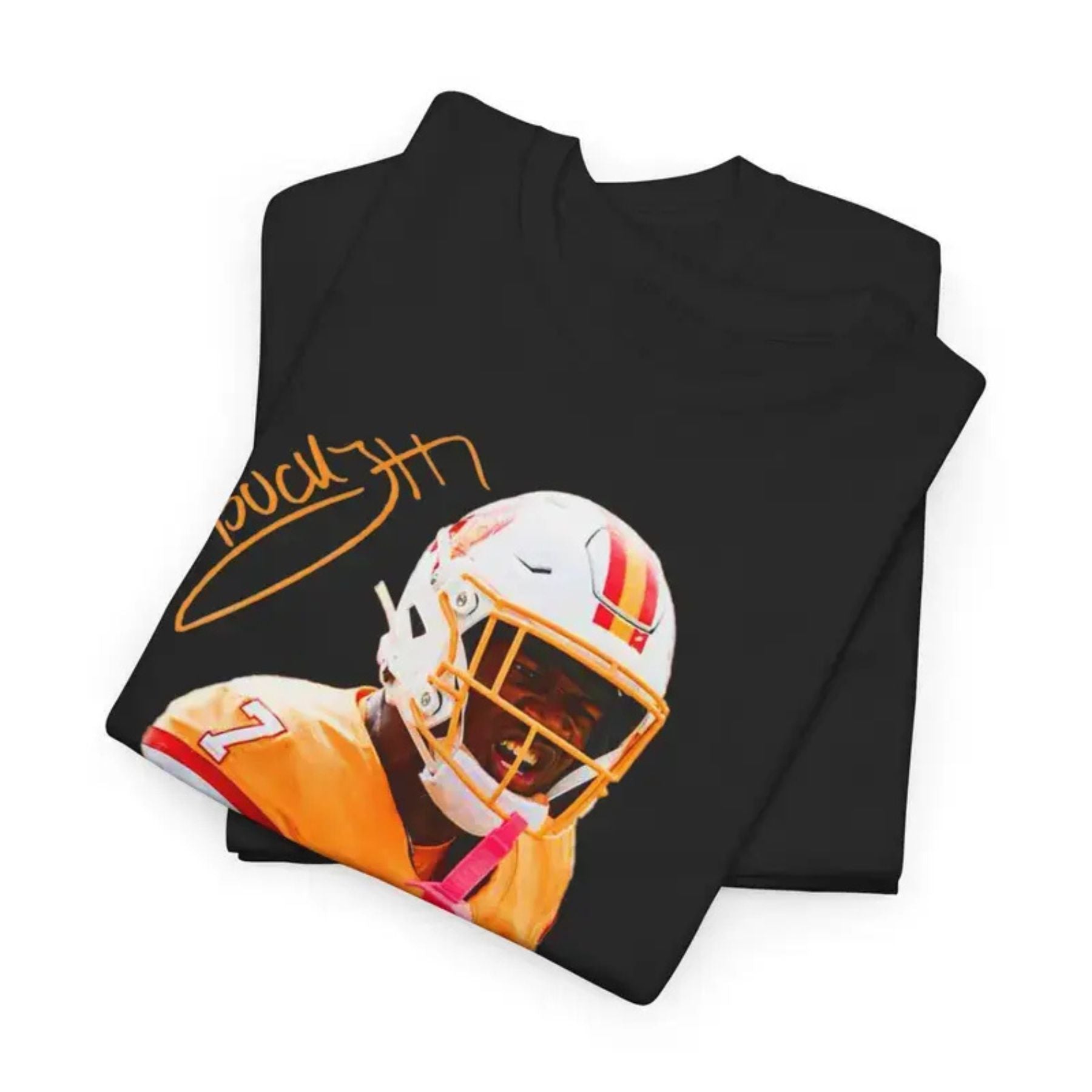 Pasimax Bucky Irving Black Distressed Jersey T-Shirt — side view
