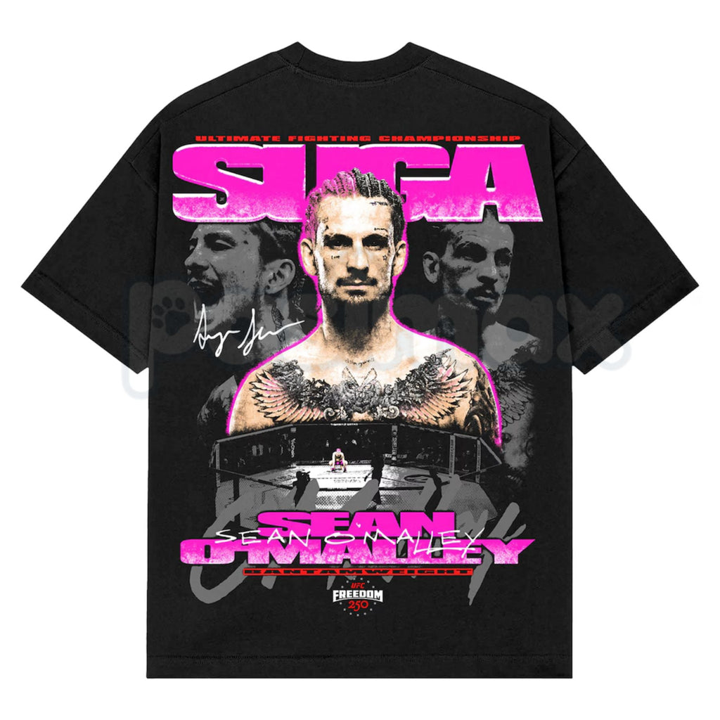 UFC "Freedom 250" Sean O'Malley T-Shirt – Retro Suga Show MMA Fighter Patriotic Graphic Tee