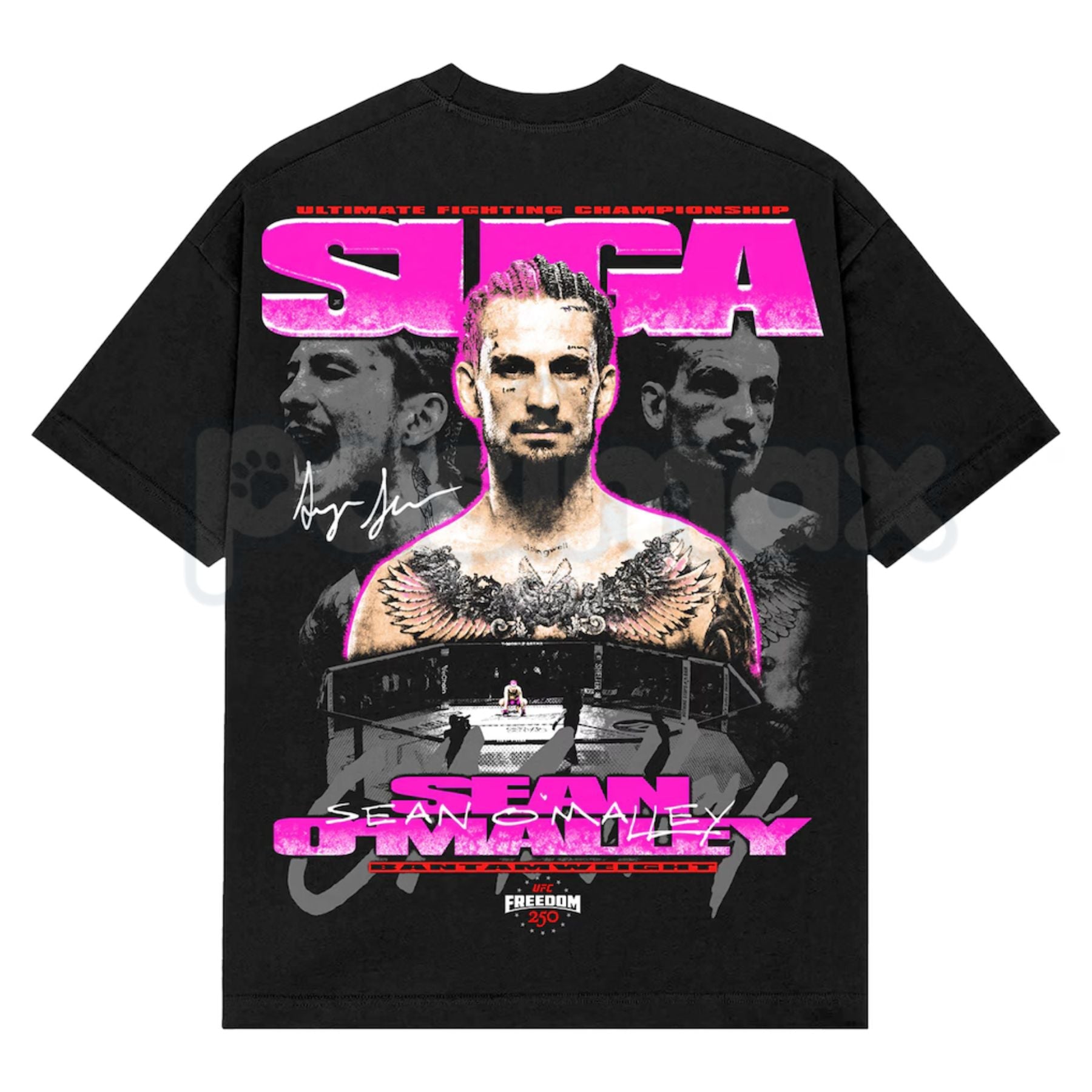 UFC "Freedom 250" Sean O'Malley T-Shirt – Retro Suga Show MMA Fighter Patriotic Graphic Tee