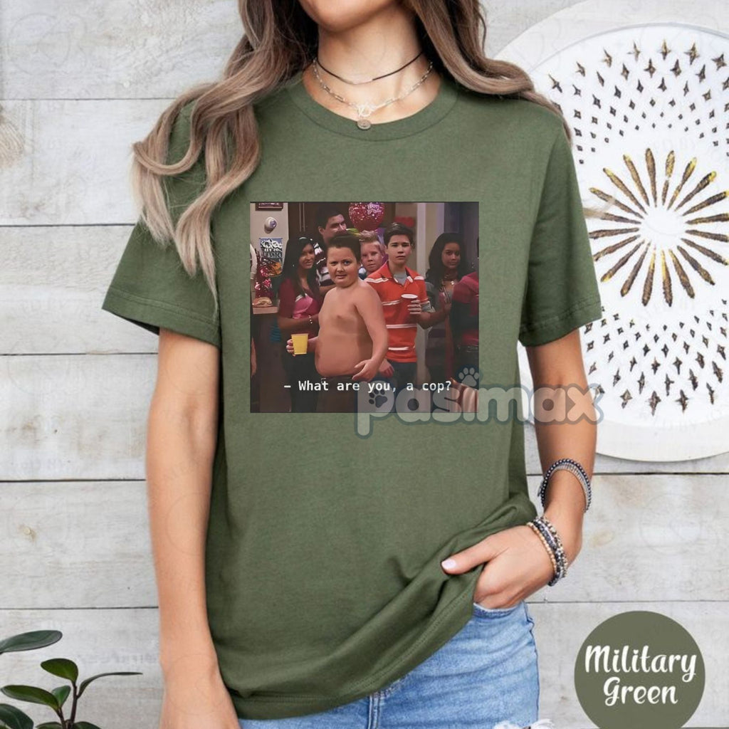 Pasimax Gibby "What Are You A Cop" T-Shirt — side view