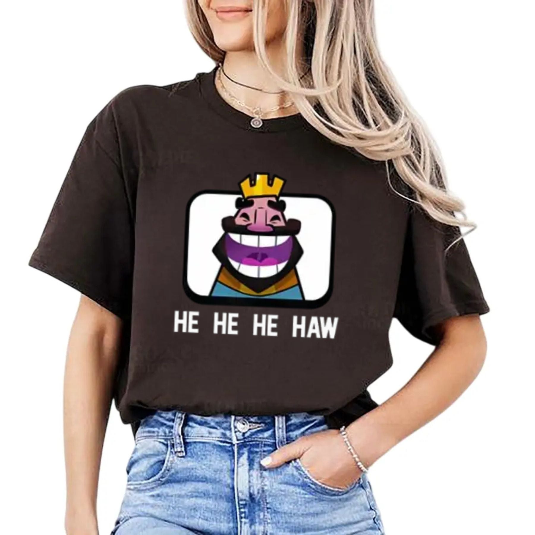 Pasimax Clash Royale "He He He Haw" T-Shirt — side view