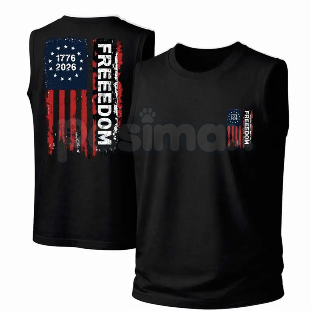 USA 250th Anniversary Tank Top – Patriotic Commemorative Graphic Tee, Classic Fit Summer Apparel for Men