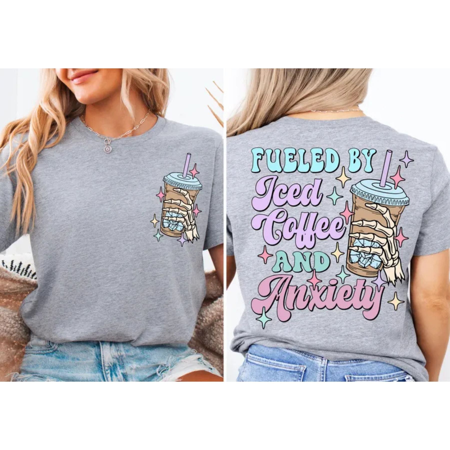 Pasimax "Iced Coffee" Self-Care T-Shirt — side view