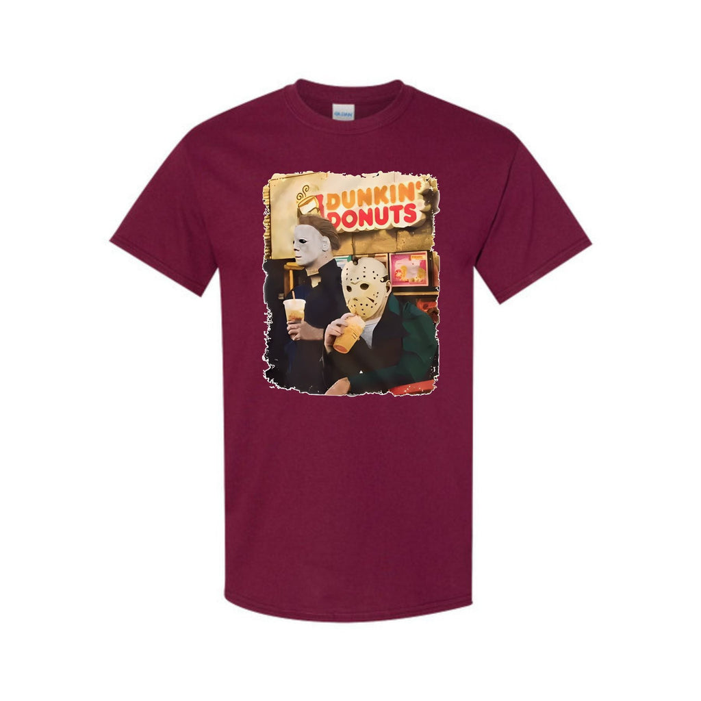 Pasimax Vintage Horror Cartoon Halloween T-Shirt — side view