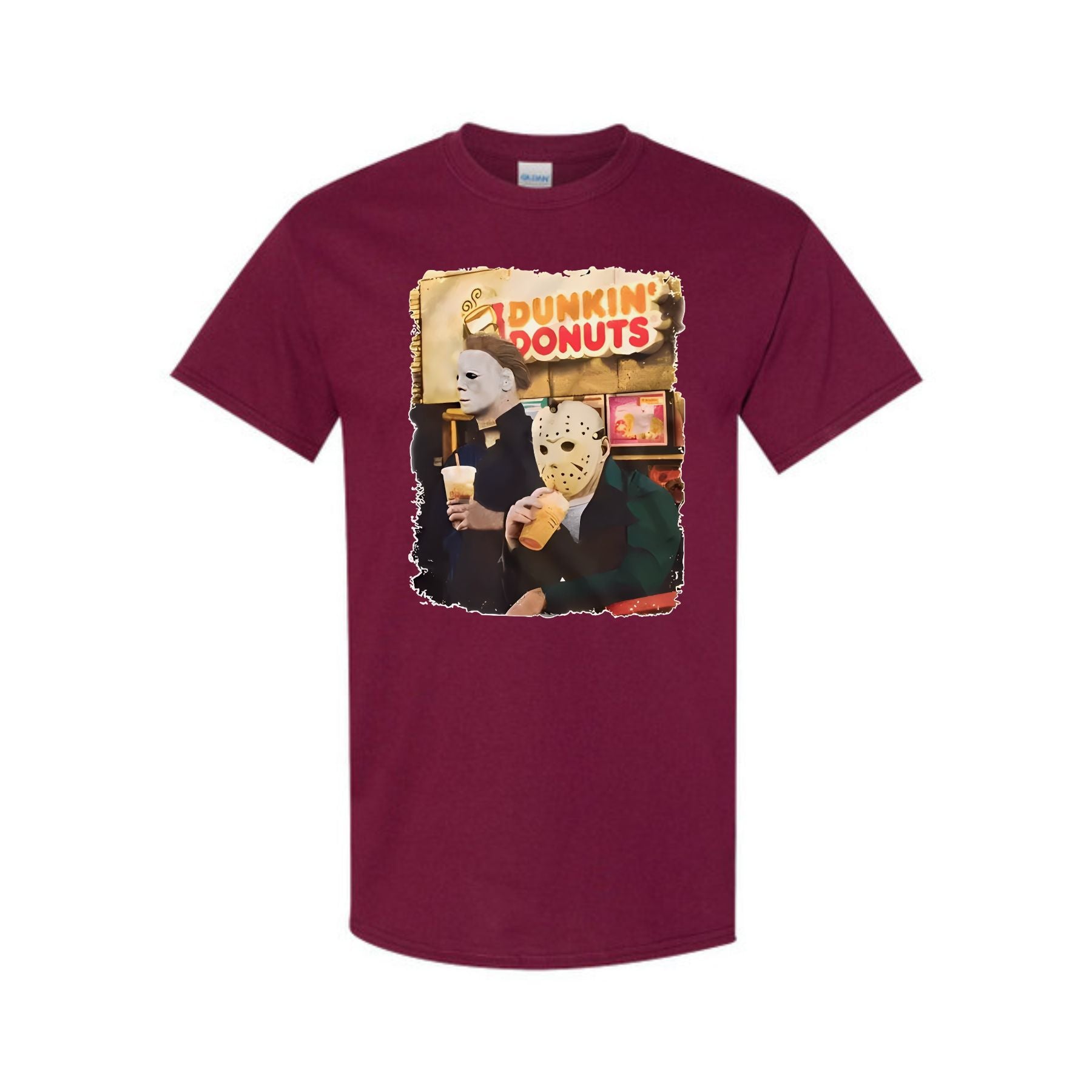 Pasimax Vintage Horror Cartoon Halloween T-Shirt — side view