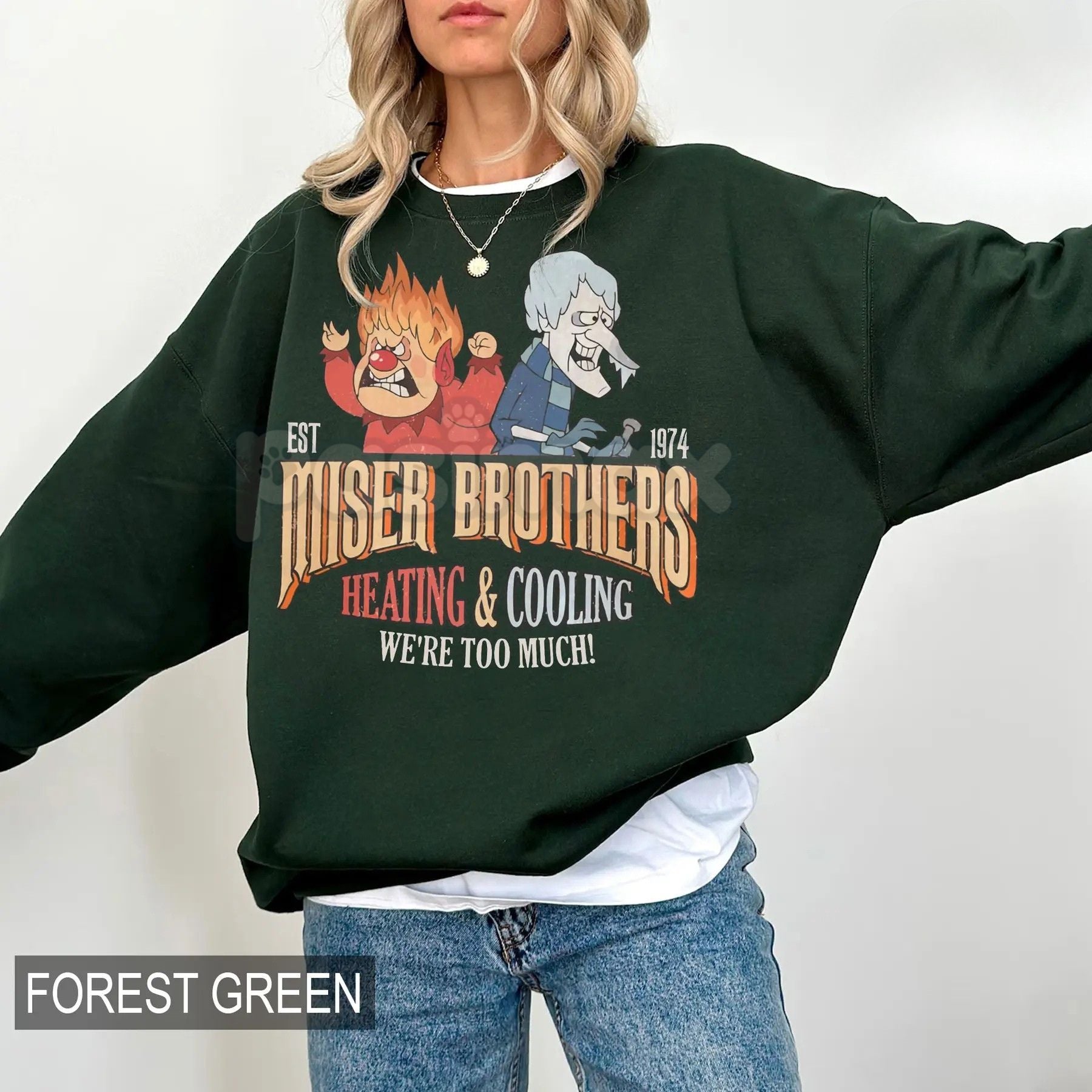 Pasimax Miser Brothers "We Are Too Much" Heating and Cooling Shirt & Sweater – The Year Without A Santa Claus Holiday Apparel
