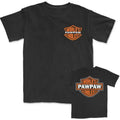 Pasimax World's Coolest Grandpa Motorcycle T-Shirt - Back Print for Dad, Father's Day & Birthday Gift — detail close-up