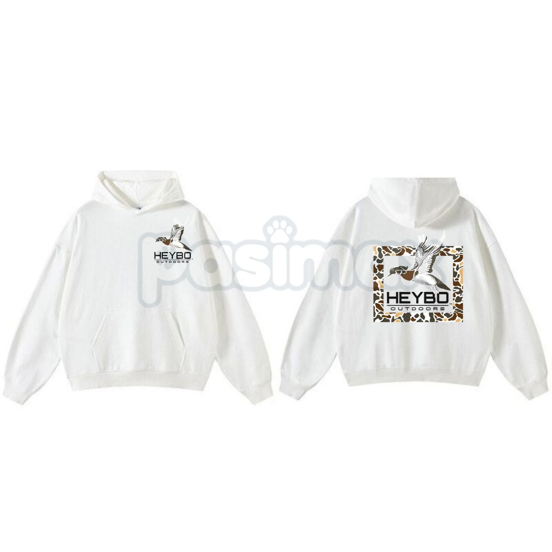 Pasimax Heybo Outdoors Hoodie – Classic Hunting & Fishing Apparel Pullover, Essential Active Lifestyle Gear, Unisex — side vi