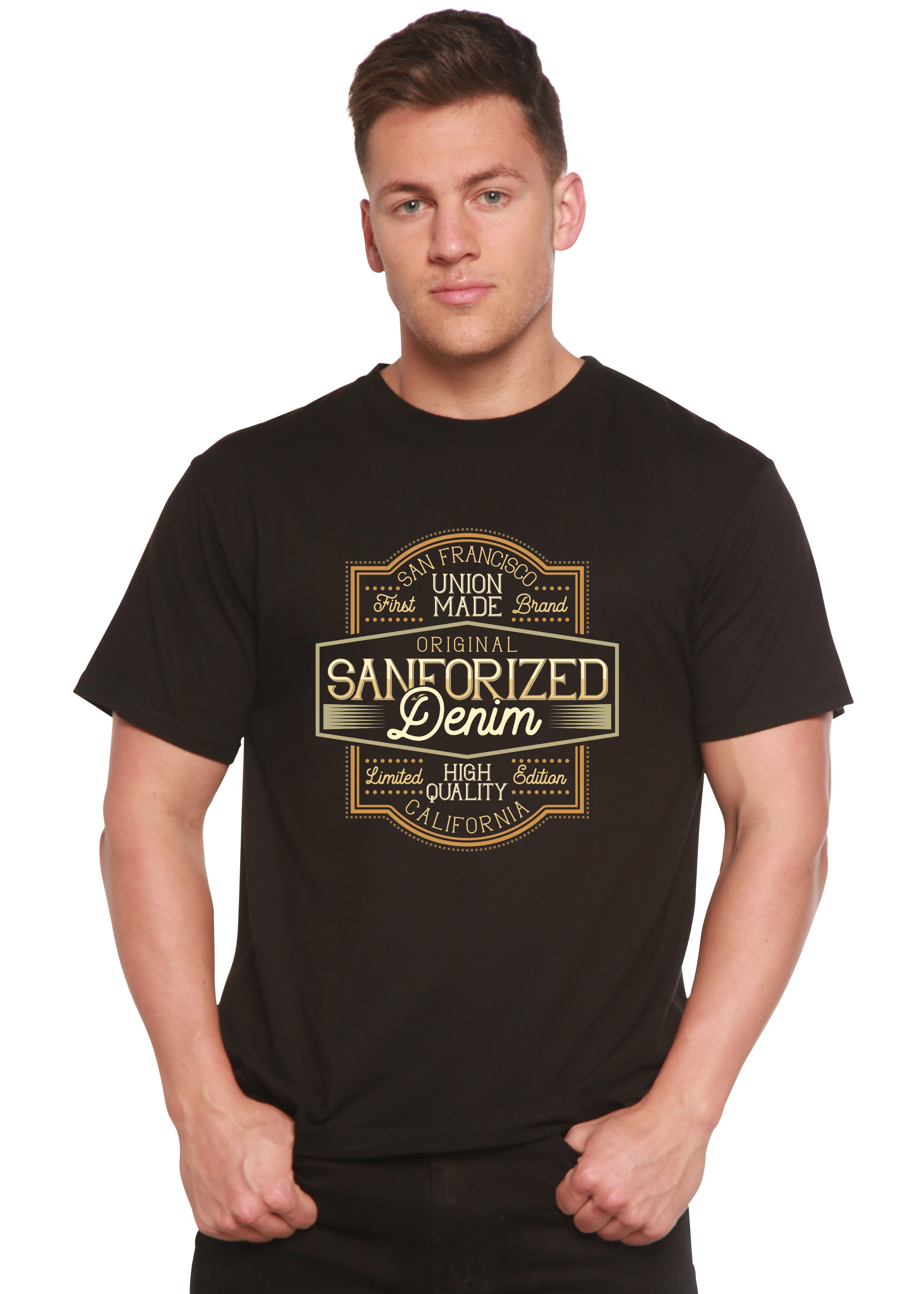 Spun Bamboo Original Sanforized Denim Men's Bamboo Viscose/Organic Cotton Short Sleeve Graphic T-Shirt — main product shot