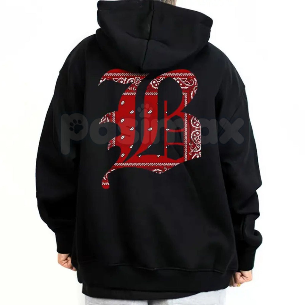 B Bandana Lettering Chicano Shirt – Chicana Cholo Lowrider Style Hoodie & West Coast Aesthetic Sweatshirt