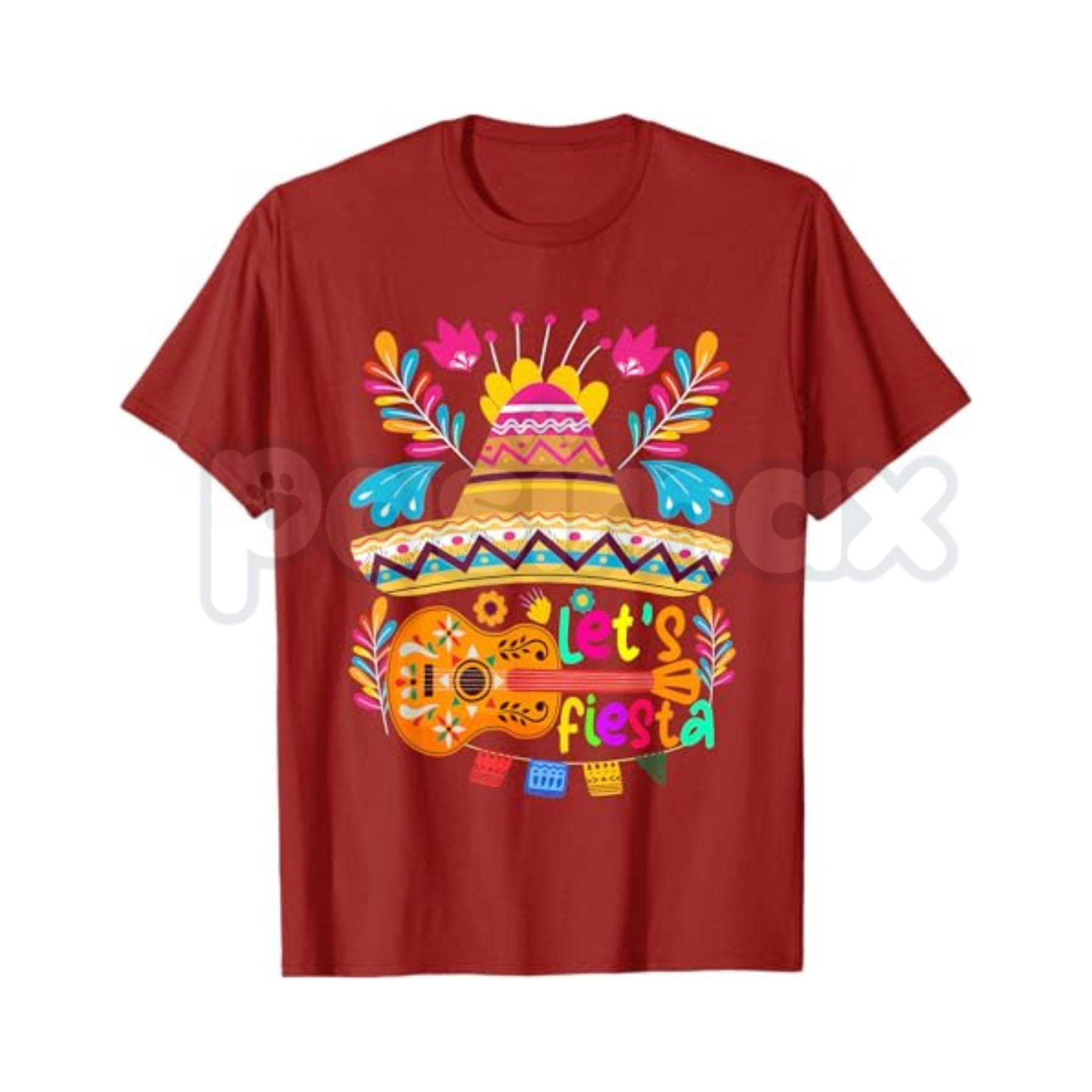 "Let’s Fiesta" Cinco de Mayo T-Shirt – Vibrant Mexican Fiesta Graphic Tee, Remastered Heavy Cotton 5 De Mayo Top, Soft Lived-In Heavyweight Celebration Shirt, Made in USA