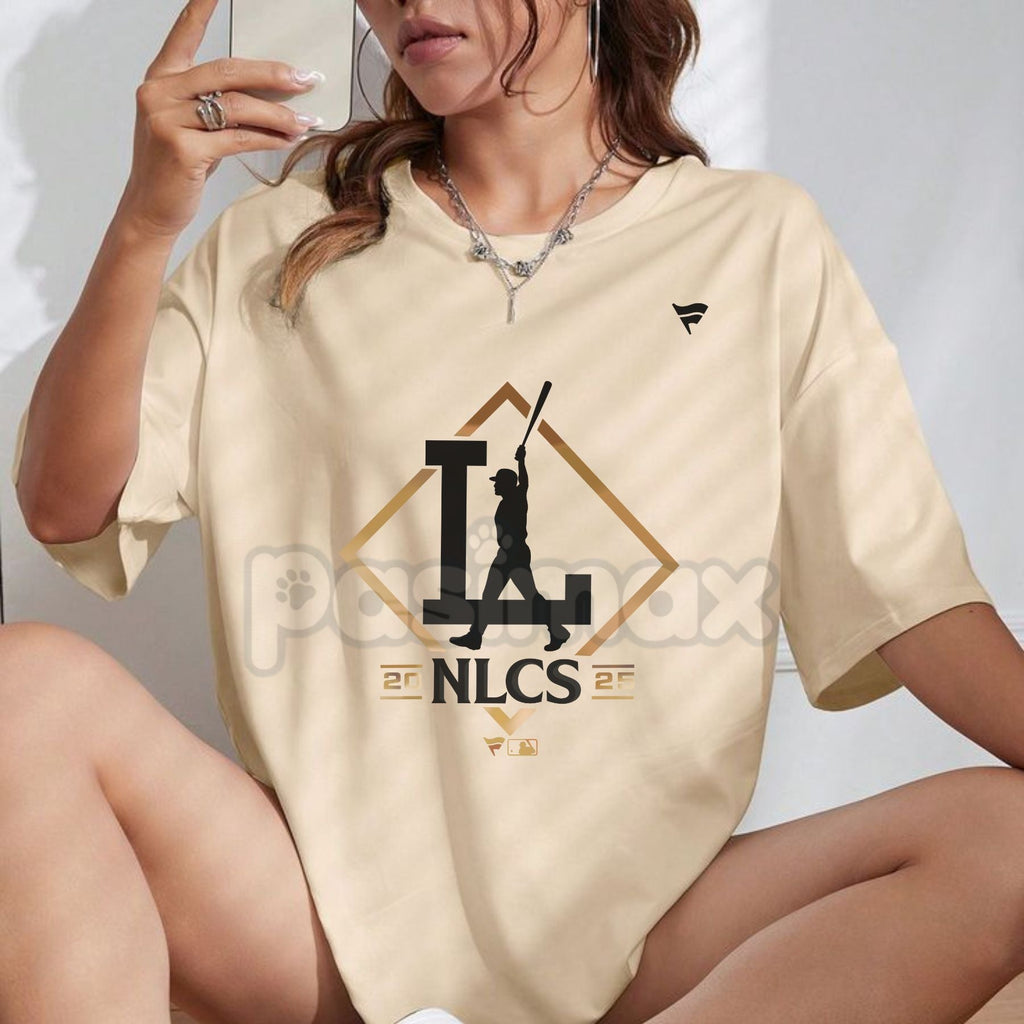 Pasimax Los Angeles Playoff Edition 2025 T-Shirt - LA Sports Graphic Tee, City of Champions Playoff Hype Apparel — side view