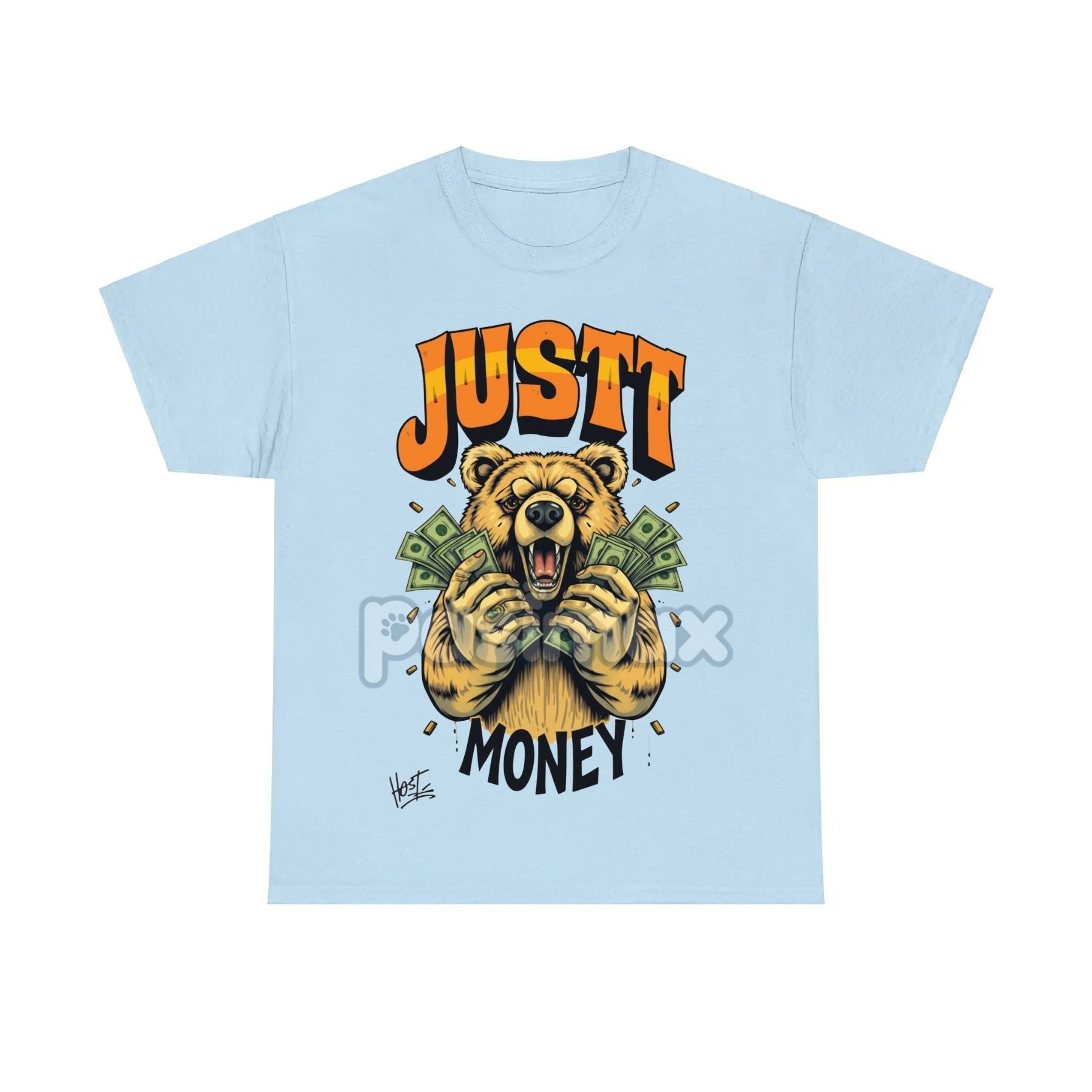 Pasimax Bear Graphic Streetwear Tee — side view