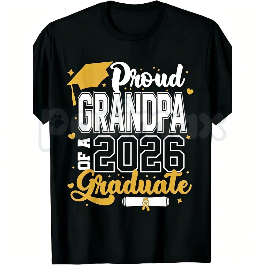 Class of 2026 Graduate "Proud Mom" T-Shirt – Senior 2025-2026 Graduation Design, Premium 100% Cotton Unisex Milestone Top, Soft Lived-In Heavyweight High School & College Fan Shirt, Made in USA