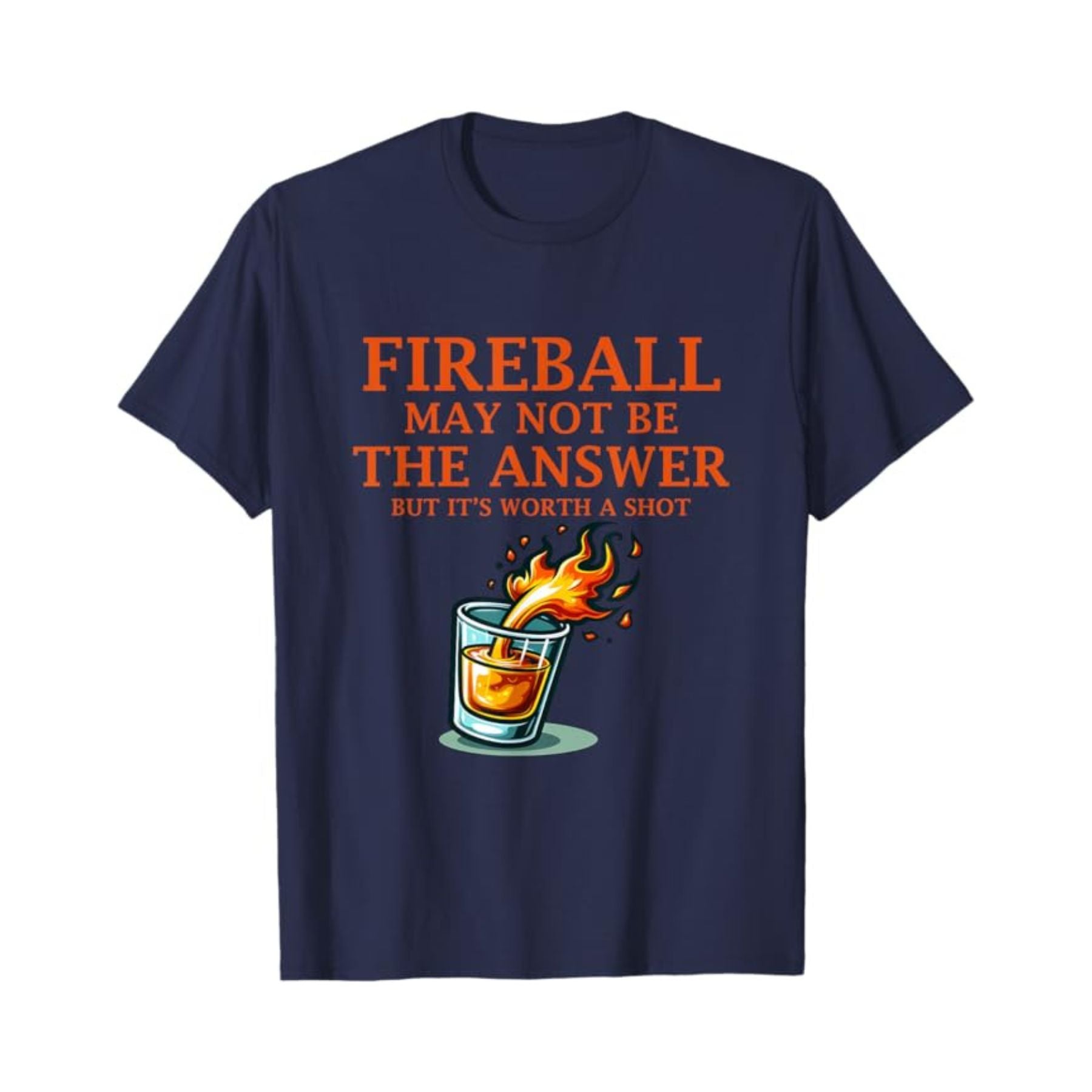 Pasimax Men's "Fireball & Whiskey" Graphic Tee — side view
