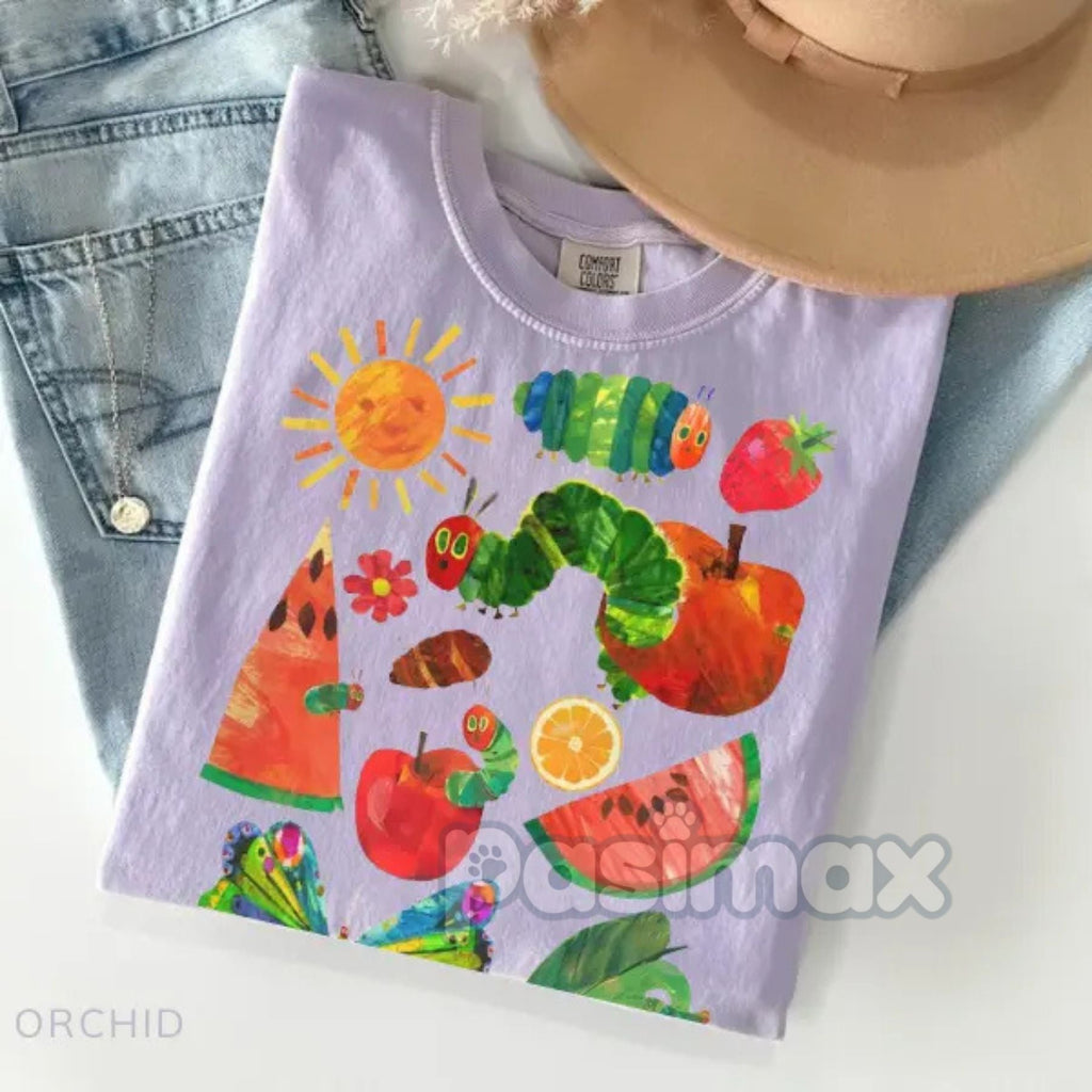 Pasimax Hungry Caterpillar Teacher Shirt — side view