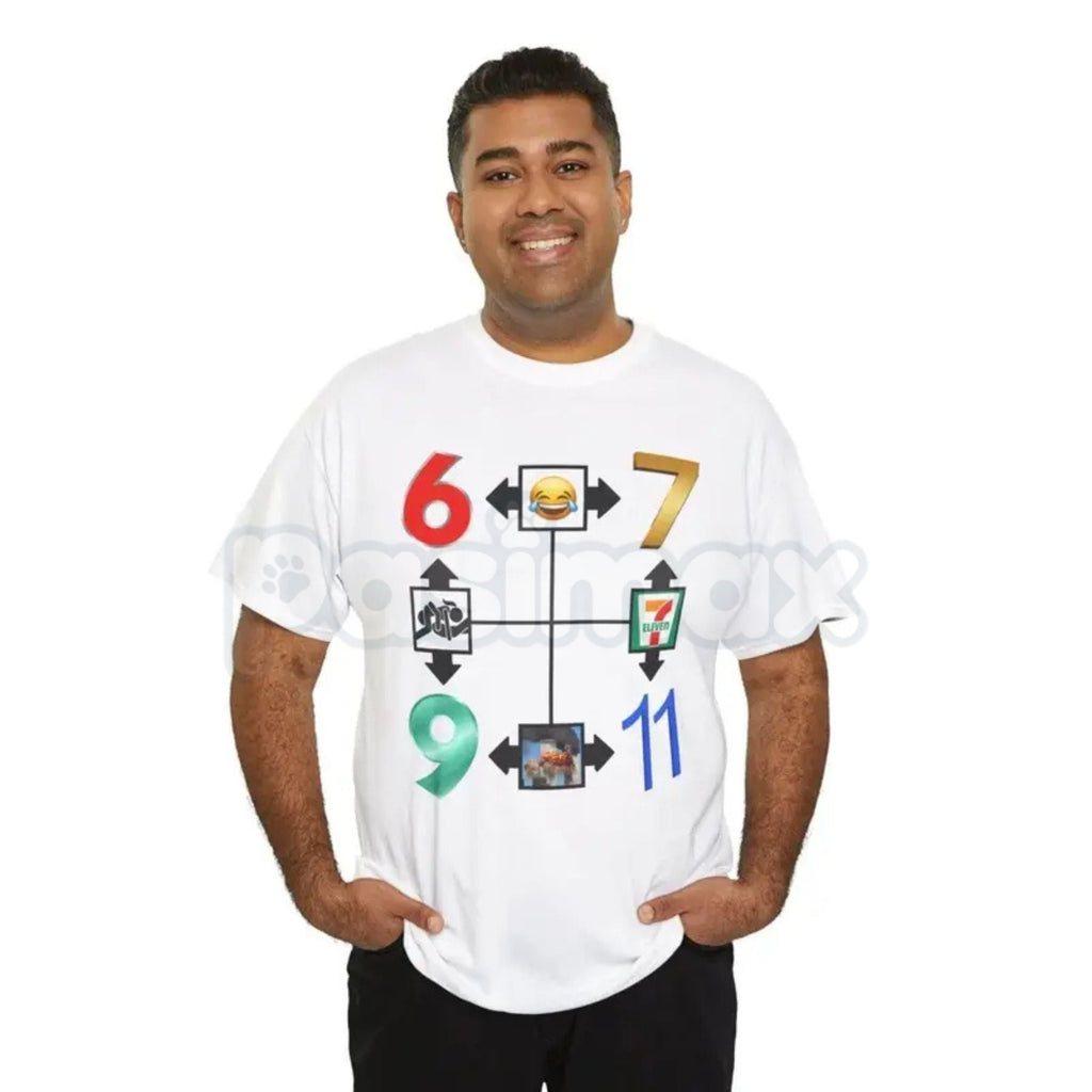 67911 Unisex Heavy Cotton T-Shirt – Premium 100% Cotton Structured Graphic Tee, Soft Lived-In Heavyweight Industrial Top, Minimalist Essential Daily Silhouette Shirt, Made in USA