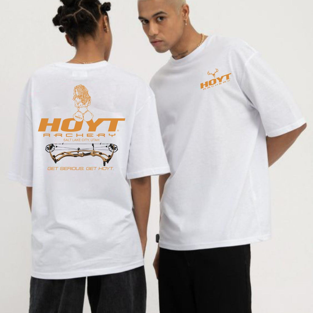 Pasimax 2025 "Sexy Girl" Hoyt Archery T-Shirt — side view