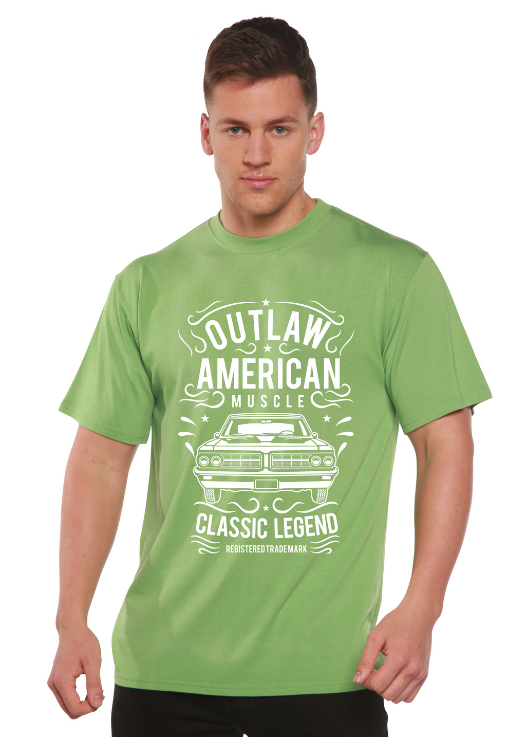 Spun Bamboo Outlaw American Muscle Spun Bamboo® Men's Bamboo Viscose/Organic Cotton Short Sleeve Graphic T-Shirt — alternativ