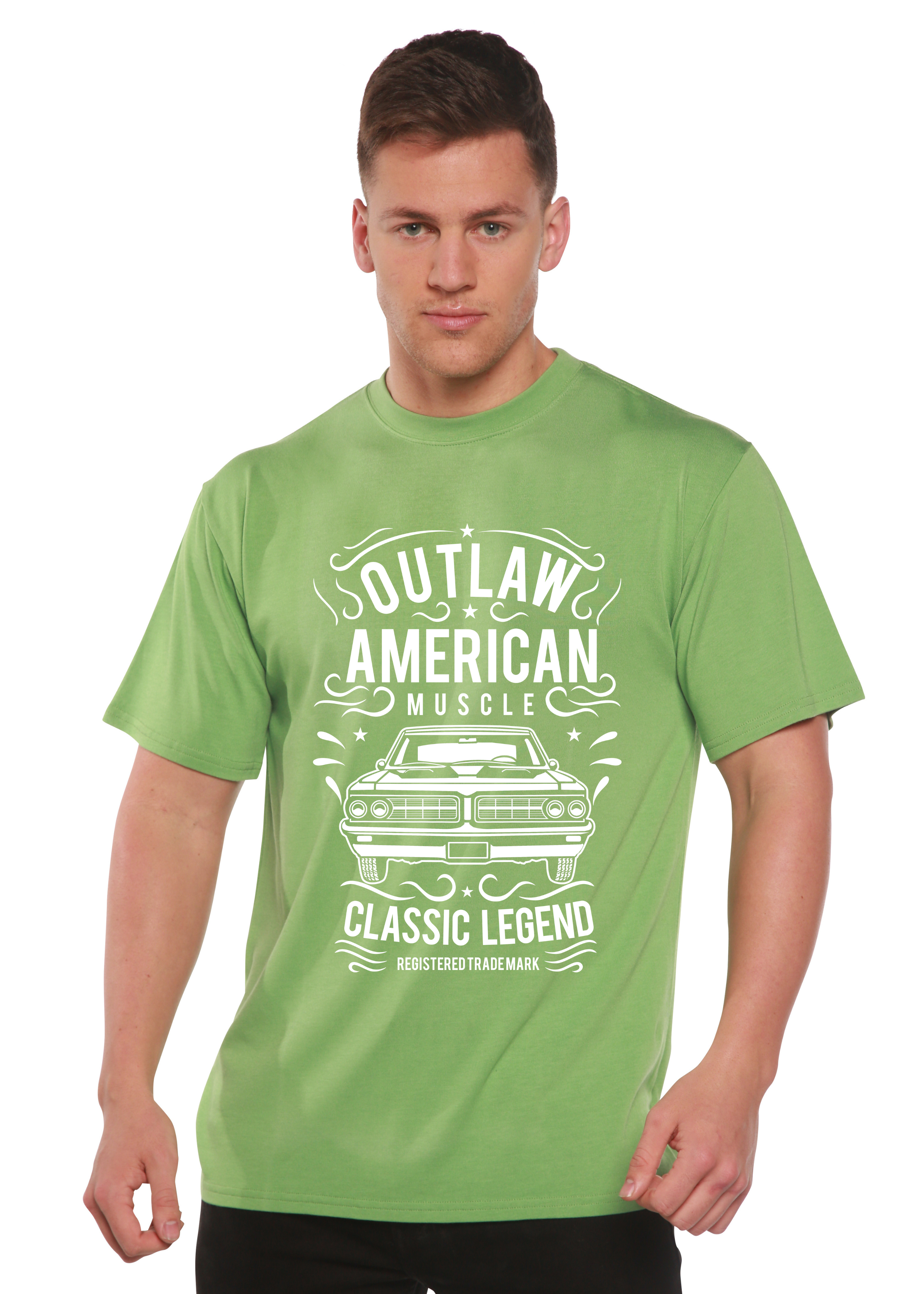 Spun Bamboo Outlaw American Muscle Spun Bamboo® Men's Bamboo Viscose/Organic Cotton Short Sleeve Graphic T-Shirt — alternativ