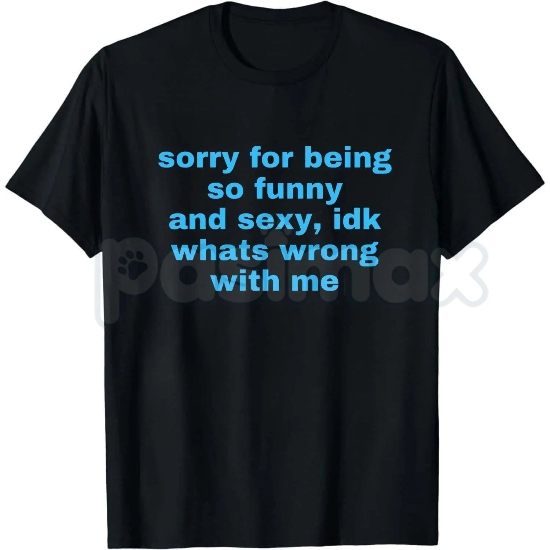 "Sorry For Being So Funny And Sexy" T-Shirt – Funny Ironic Meme Graphic Tee, Premium 100% Cotton Sarcastic Humility Top, Soft Lived-In Heavyweight Main Character Energy Shirt, Made in USA
