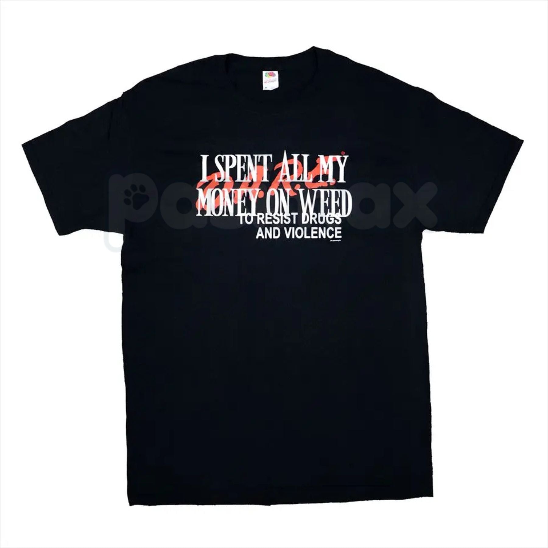"I Spent All My Money On Weed" Funny T-Shirt – Retro Stoner Graphic Tee, Premium 100% Cotton Cannabis Humor Top, Soft Lived-In Heavyweight 420 Lifestyle Shirt, Made in USA