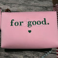 Pasimax Wicked "For Good" Embroidered Crewneck – Elegant Broadway Tribute Sweatshirt — detail close-up