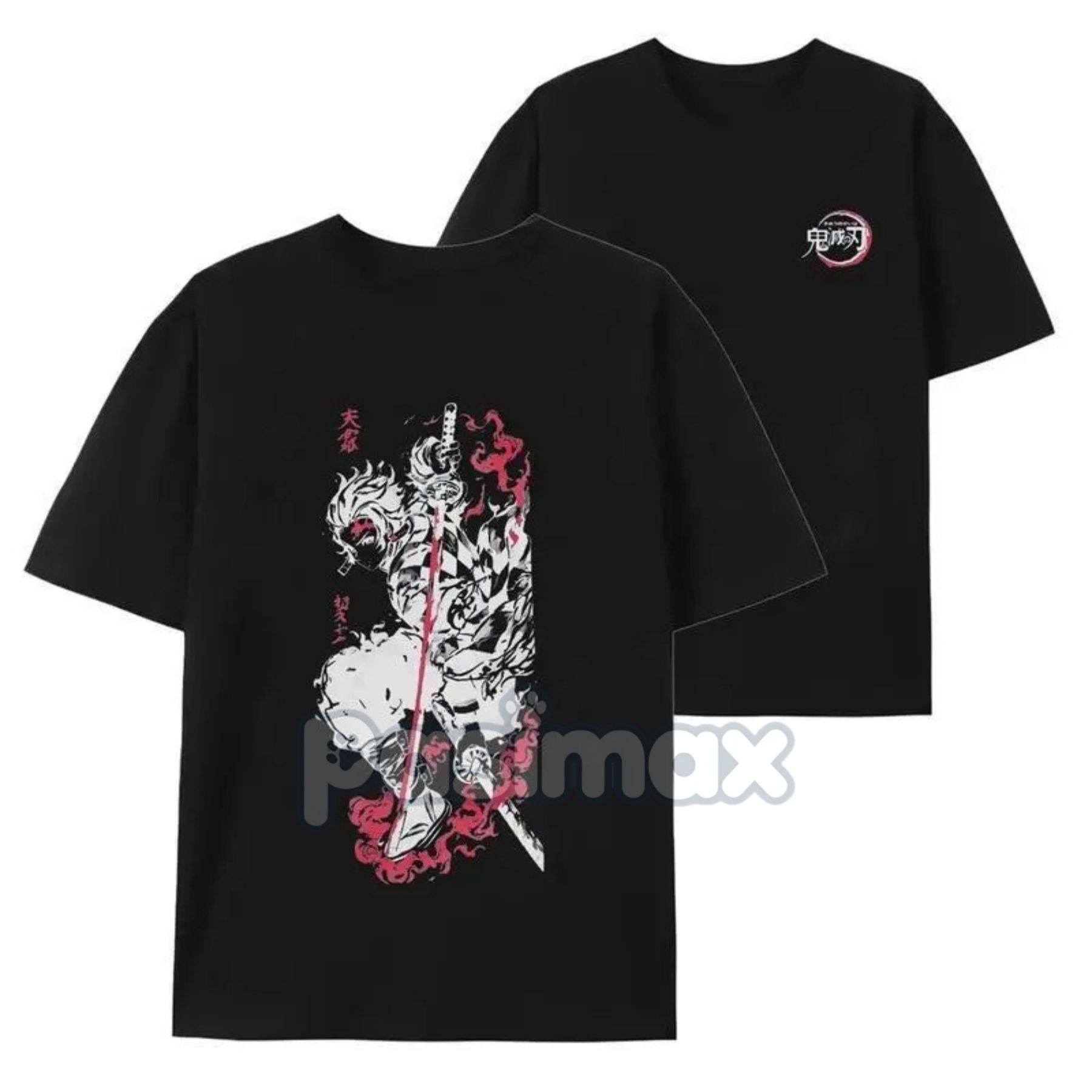 Pasimax Tanjiro Kamado Demon Slayer T-Shirt — side view