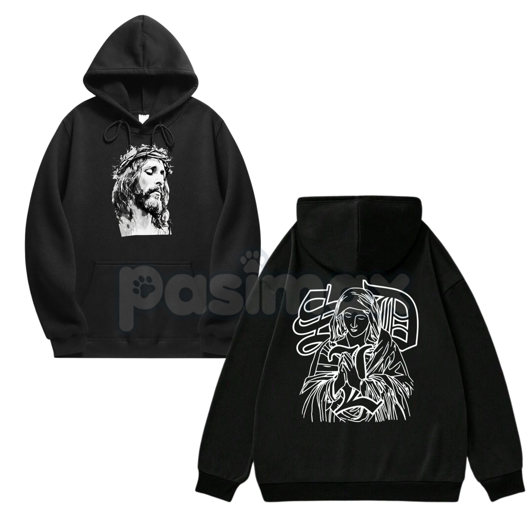Pasimax Jesus Hoodie – Faith-Based Christian Apparel, Religious Statement Pullover, Spiritual Worship Gear, Unisex — lifestyl