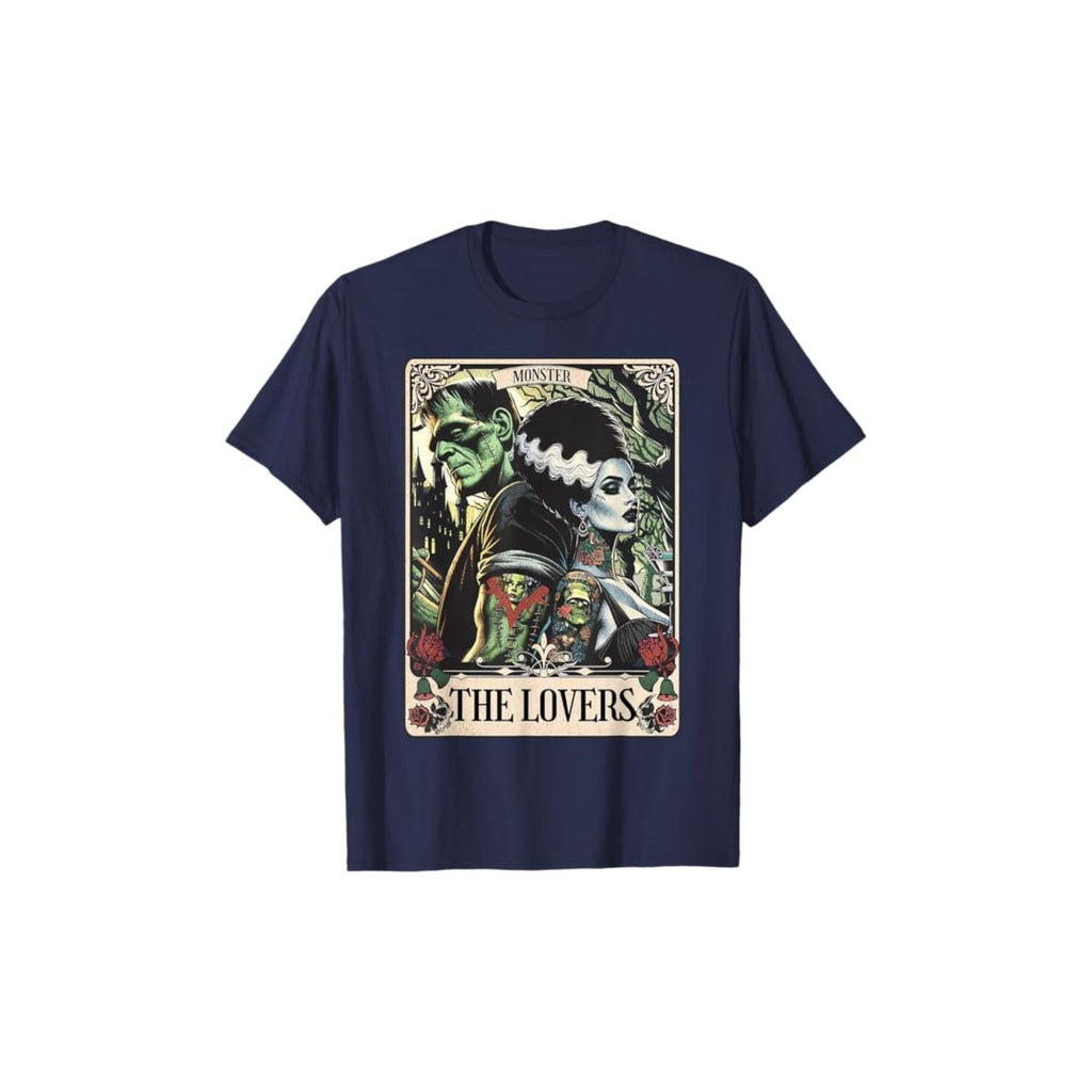 Pasimax Frankenstein & Bride The Lovers Tarot T-Shirt — side view