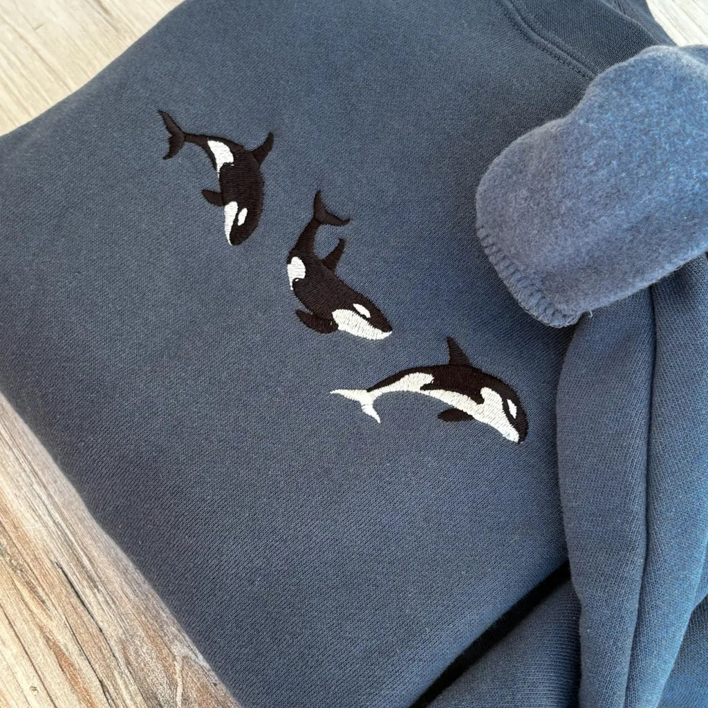 Pasimax Embroidered Orca Sweatshirt — side view