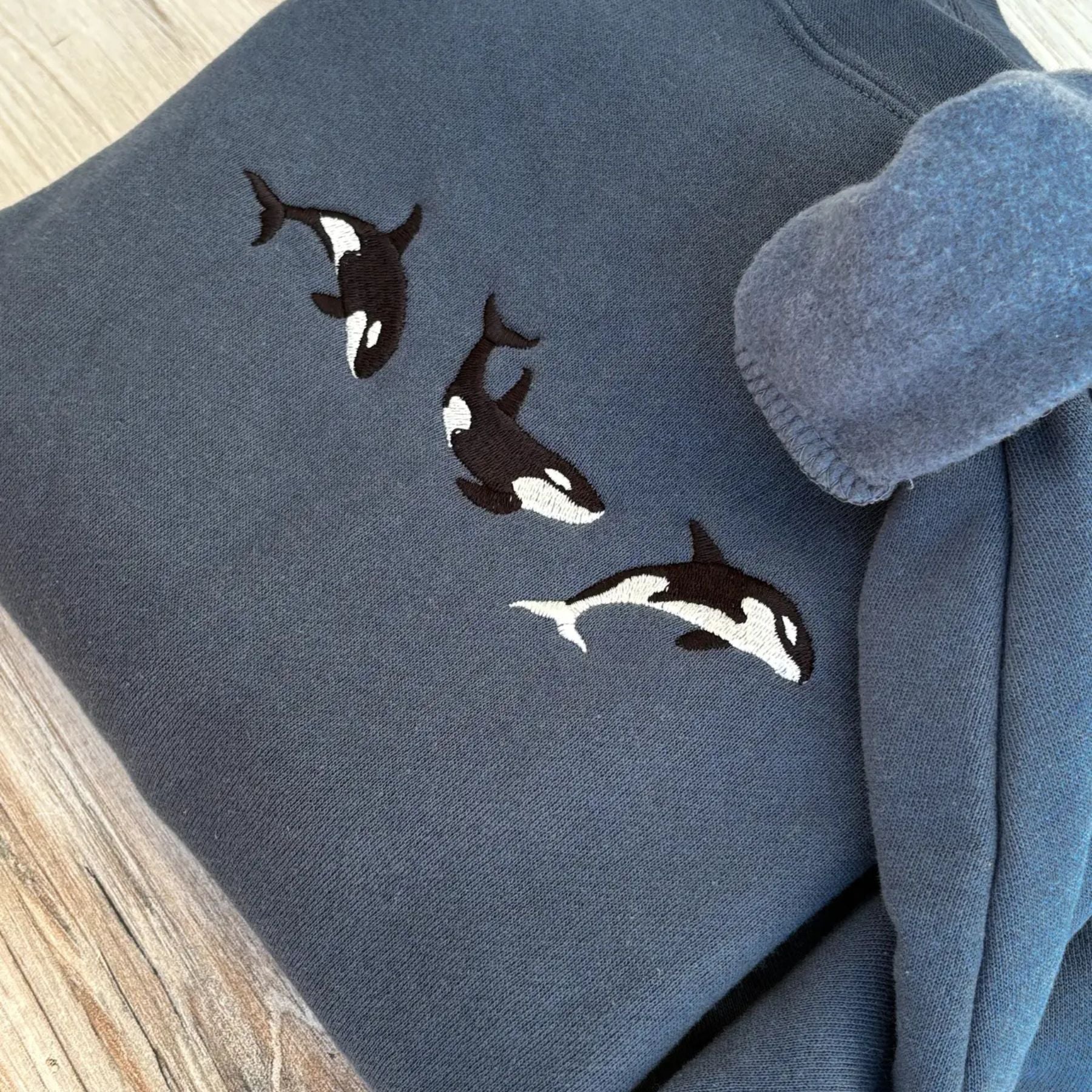 Pasimax Embroidered Orca Sweatshirt — side view