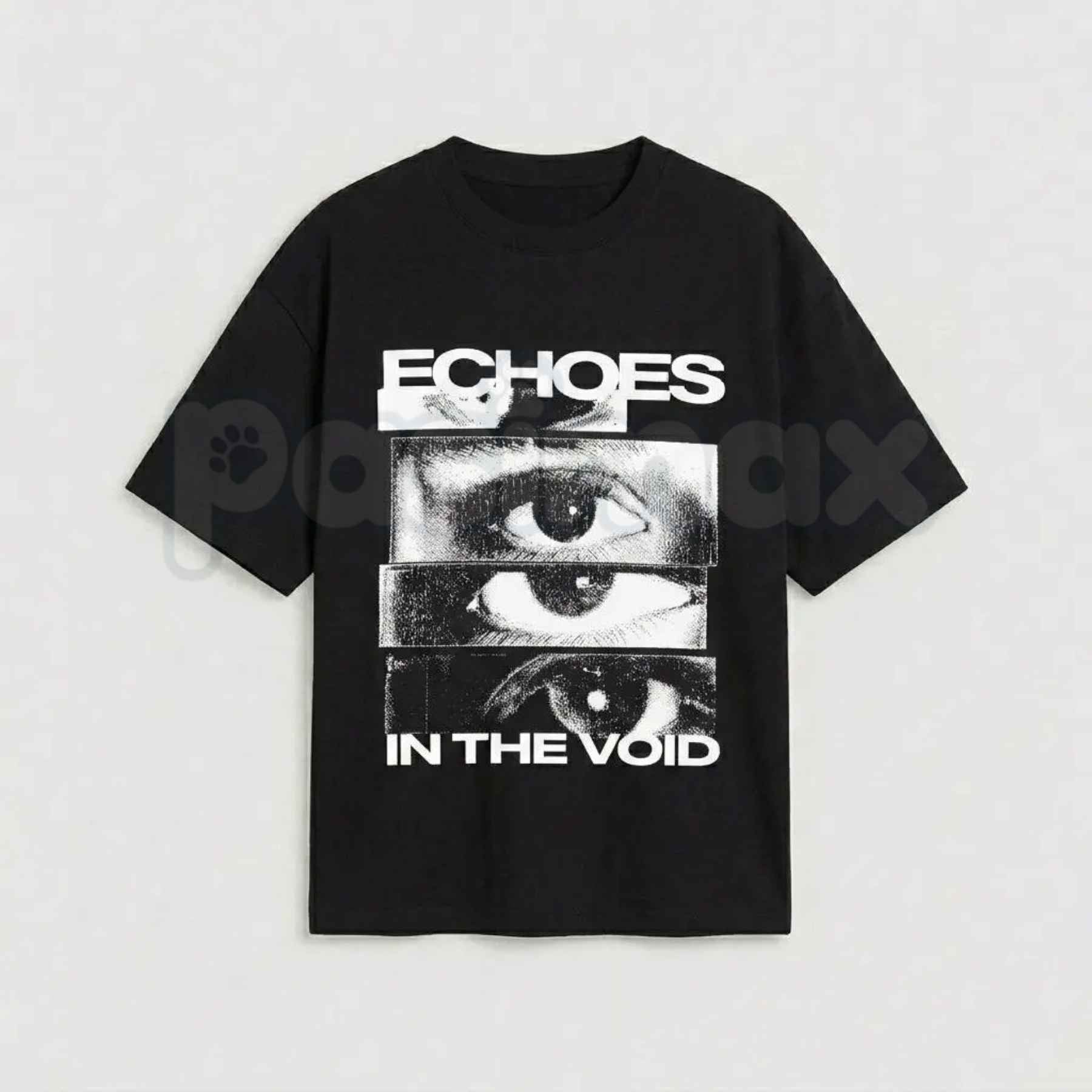 Retro Glitch Art Eye Print Shirt – Vintage Graphic Tees, Cyberpunk Vaporwave Surreal Unisex Cotton T-Shirt