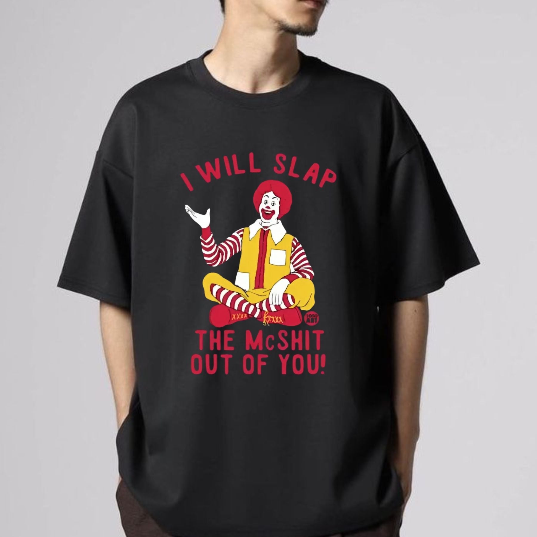 Pasimax "I Will Slap The Mcsh*t" Statement Tee — side view