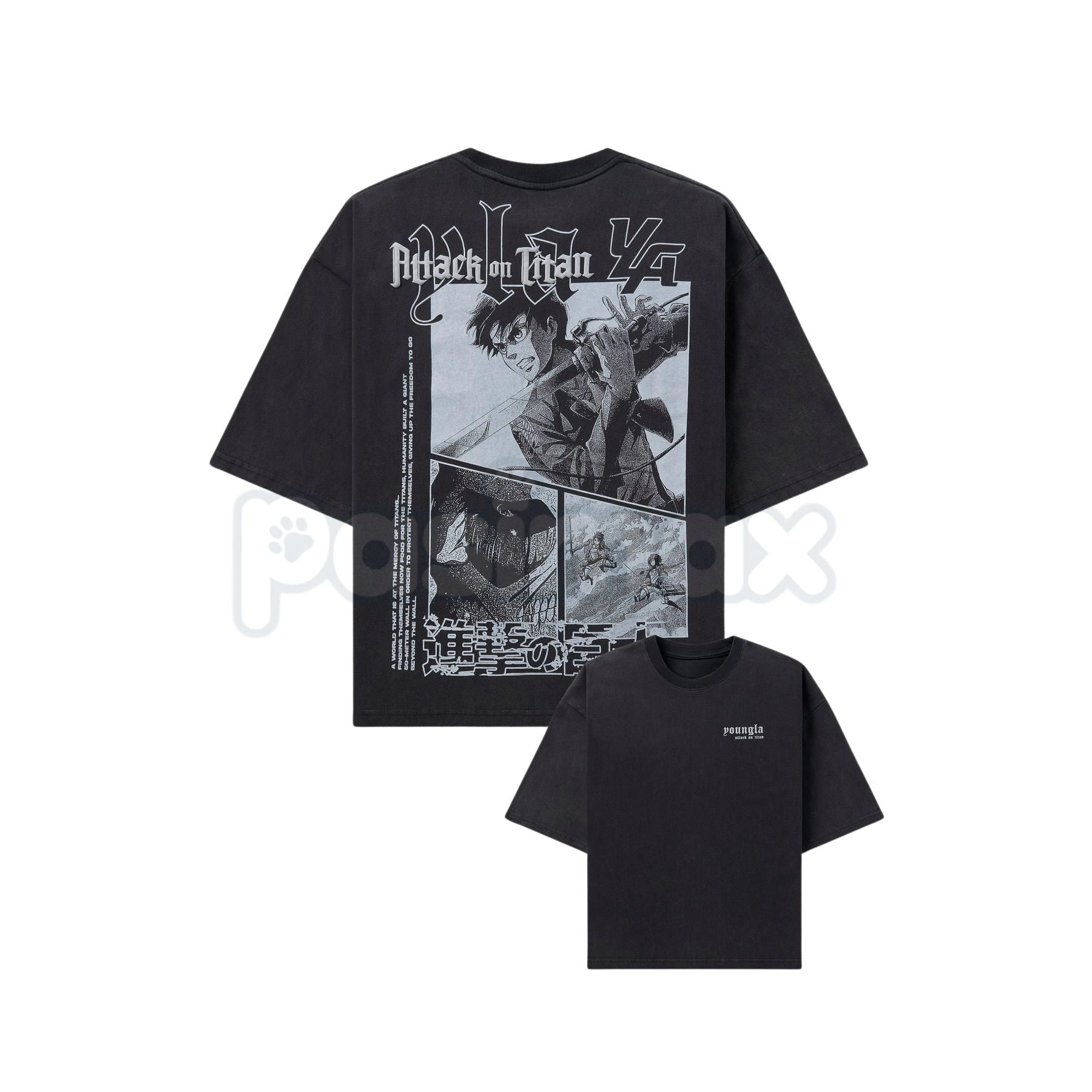 Pasimax Attack on Titan Anime T-Shirt (Shiganshina) - Titans Horror Graphic Tee, Themed AOT Fan Apparel, Freedom Seeker Gift 