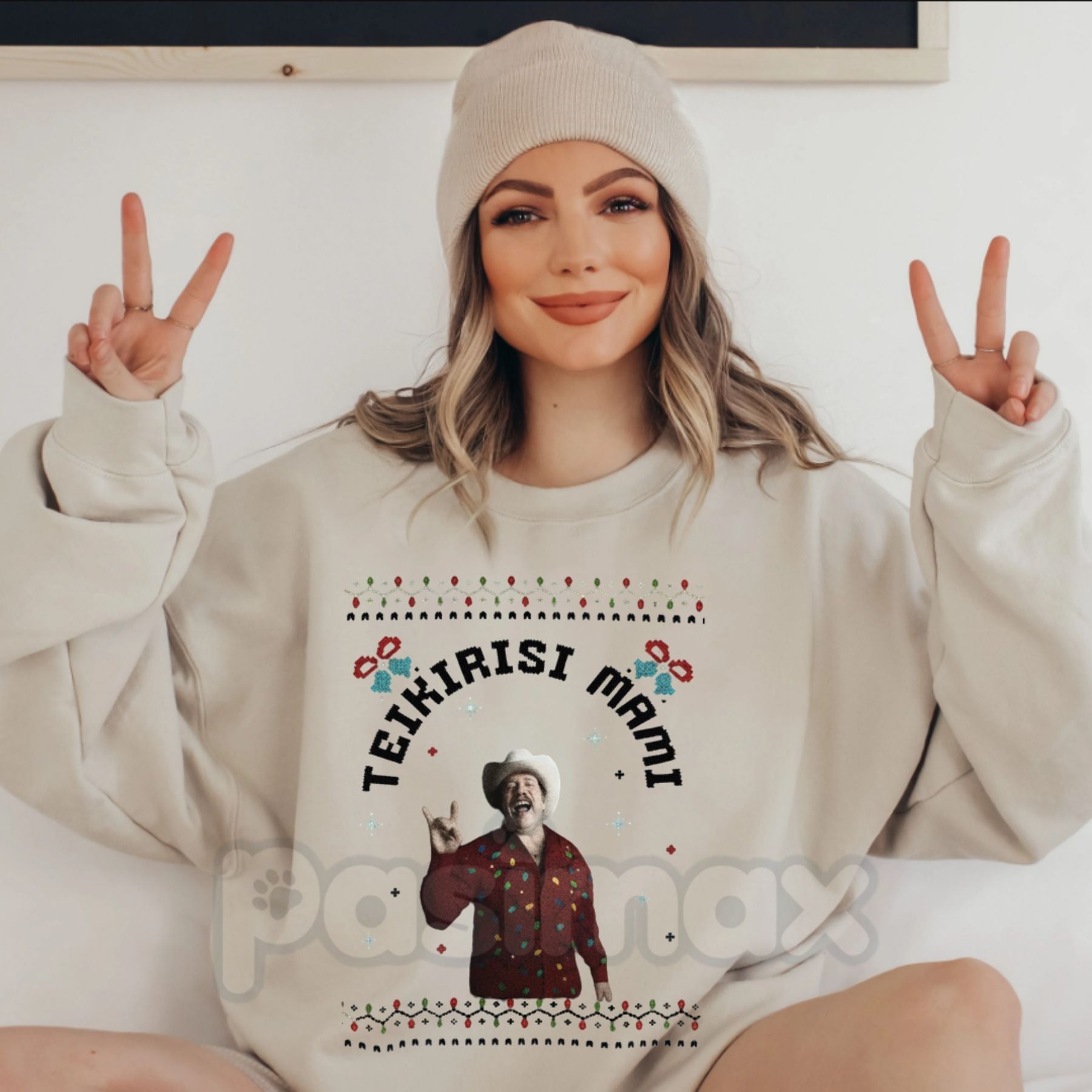 Pasimax Teikirisi Mami Sweatshirt | Funny Spanglish Quote Jumper | Latina Mom Life Gift | Relaxed Tropical Vibe Crewneck — si