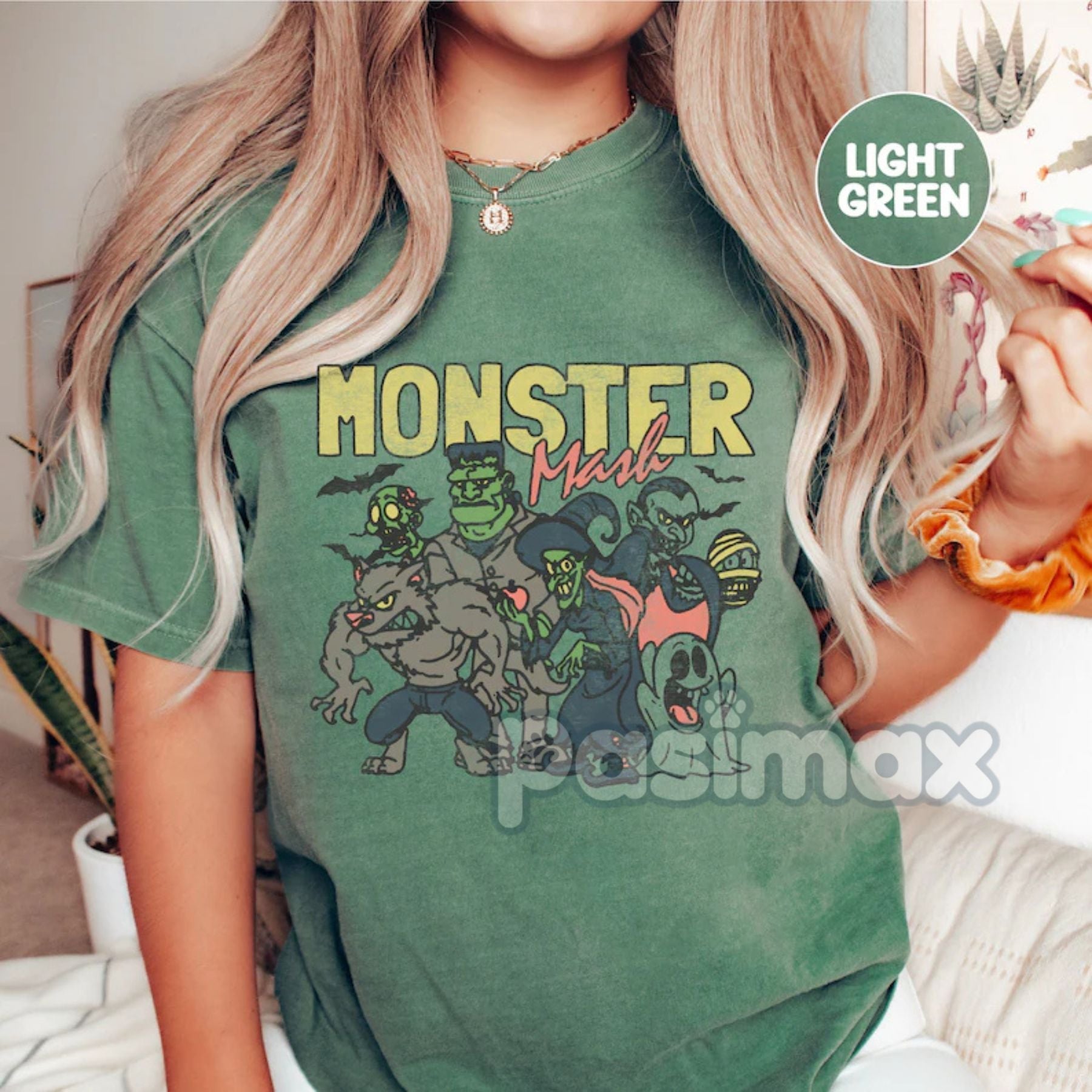 Pasimax 'Monster Mash' Comfort Colors Shirt — side view