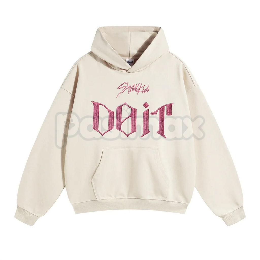 Pasimax "DO IT STRAY KIDS" Embroidered Unisex Hoodie – Premium Heavy Blend K-Pop Fan Apparel — side view