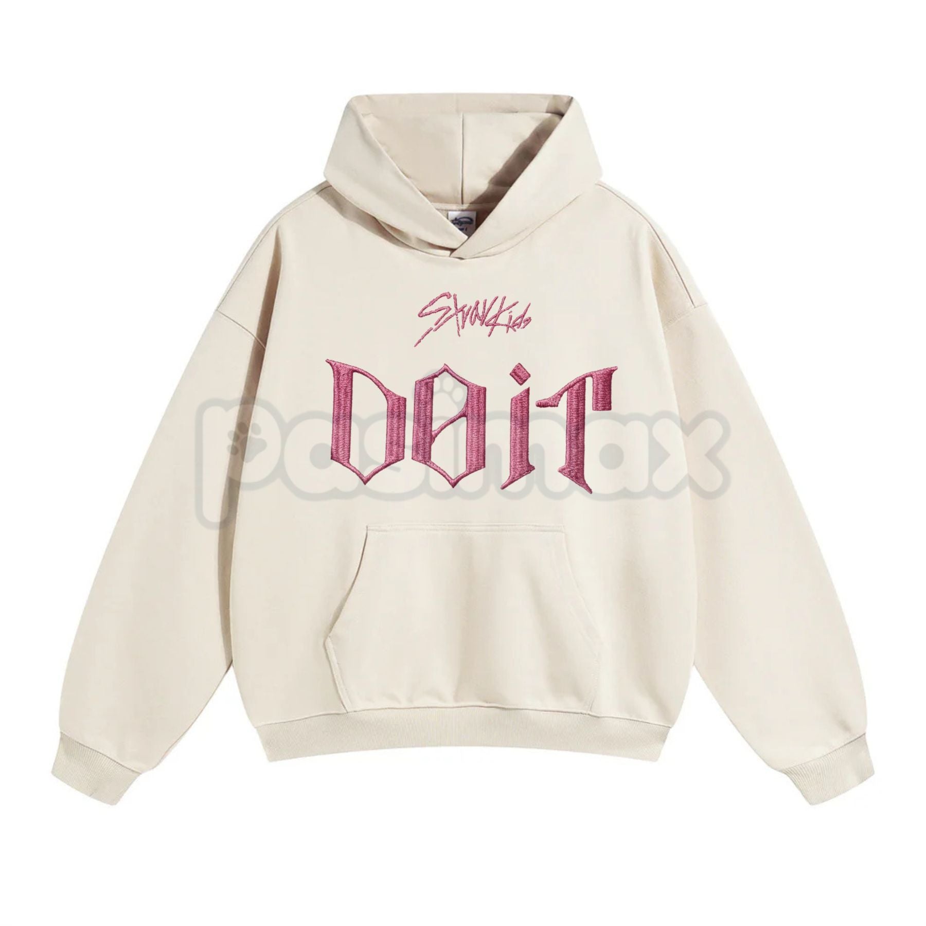 Pasimax "DO IT STRAY KIDS" Embroidered Unisex Hoodie – Premium Heavy Blend K-Pop Fan Apparel — side view