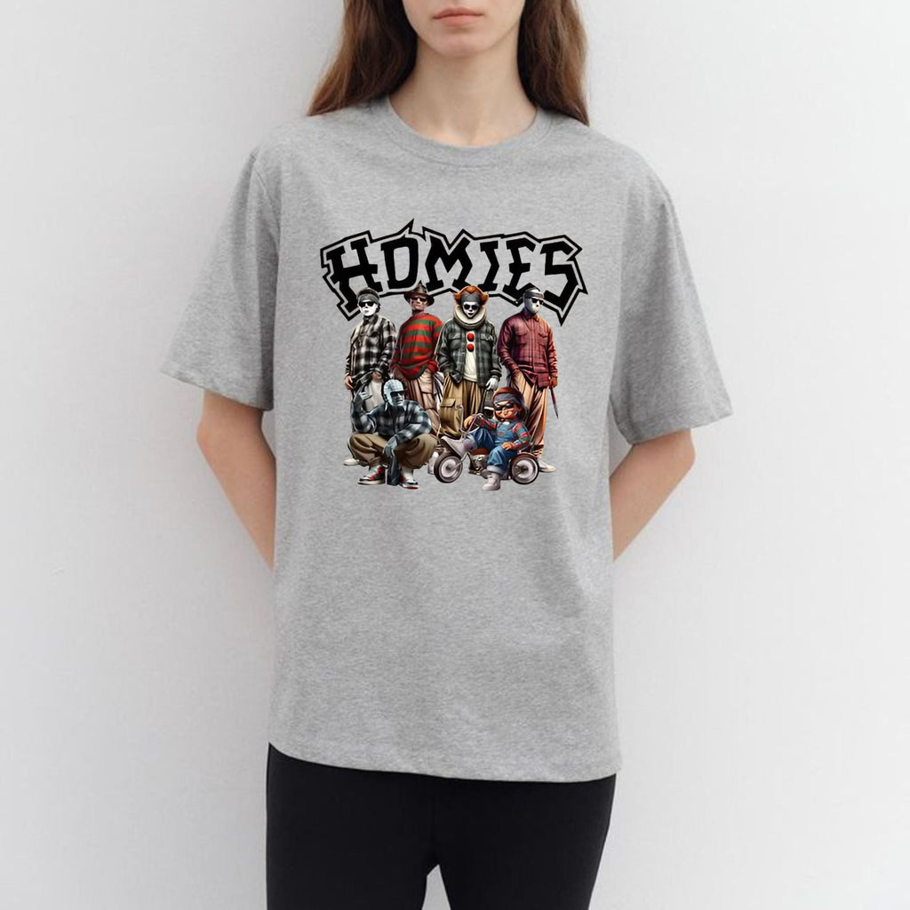 Pasimax "Homies Horror" Movie Villains T-Shirt — side view
