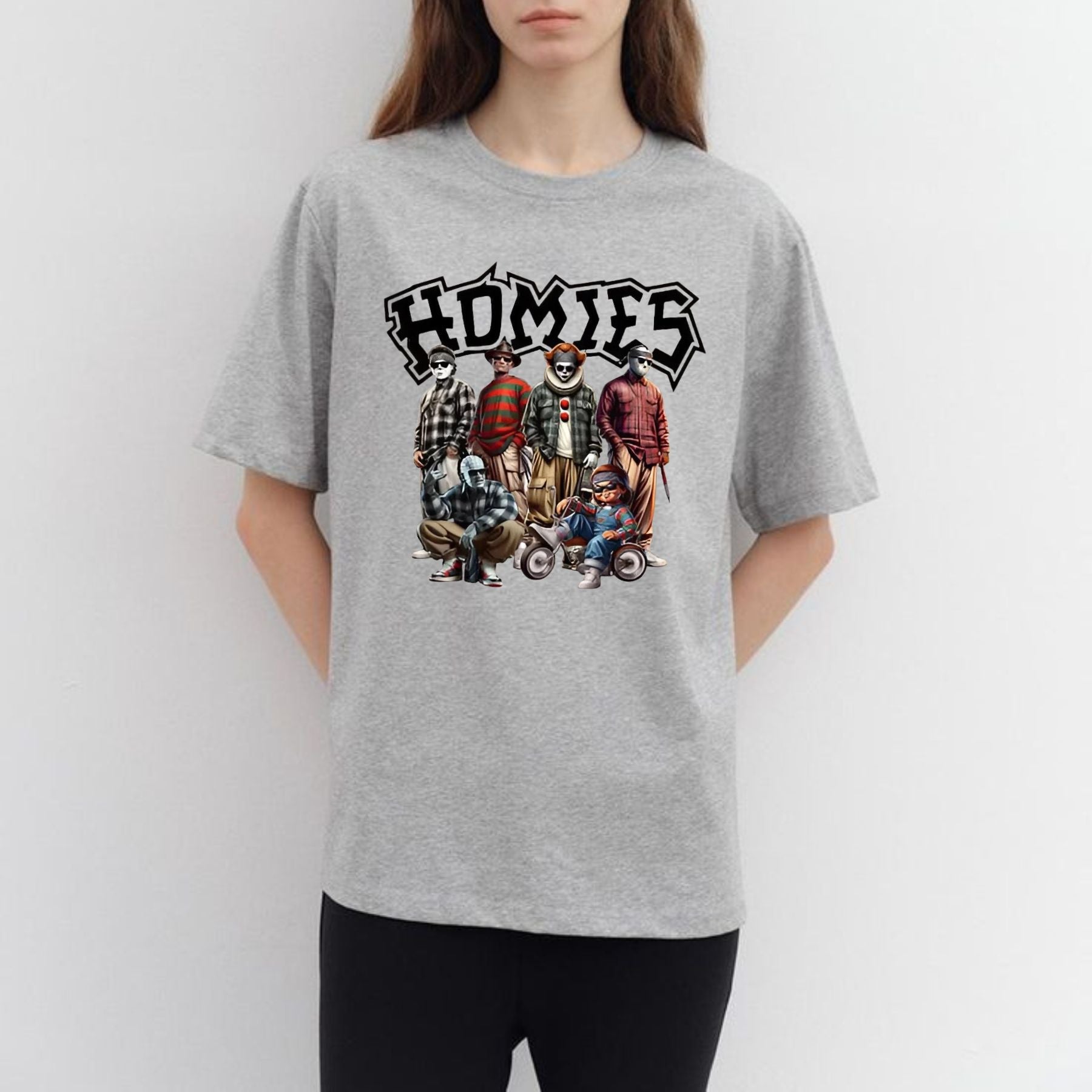 Pasimax "Homies Horror" Movie Villains T-Shirt — side view
