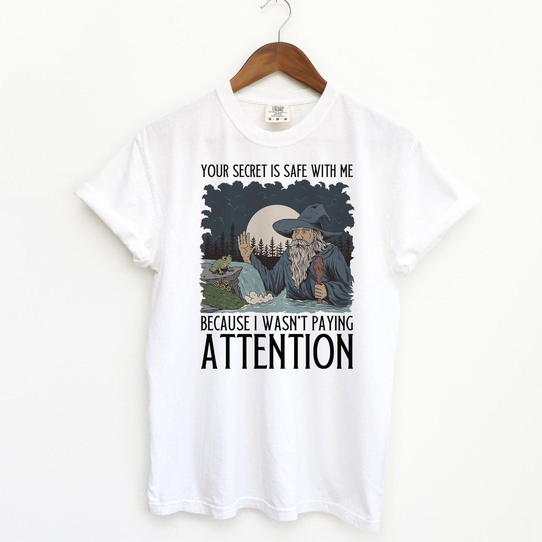 Pasimax Your Secret Is Safe With Me T-Shirt — side view