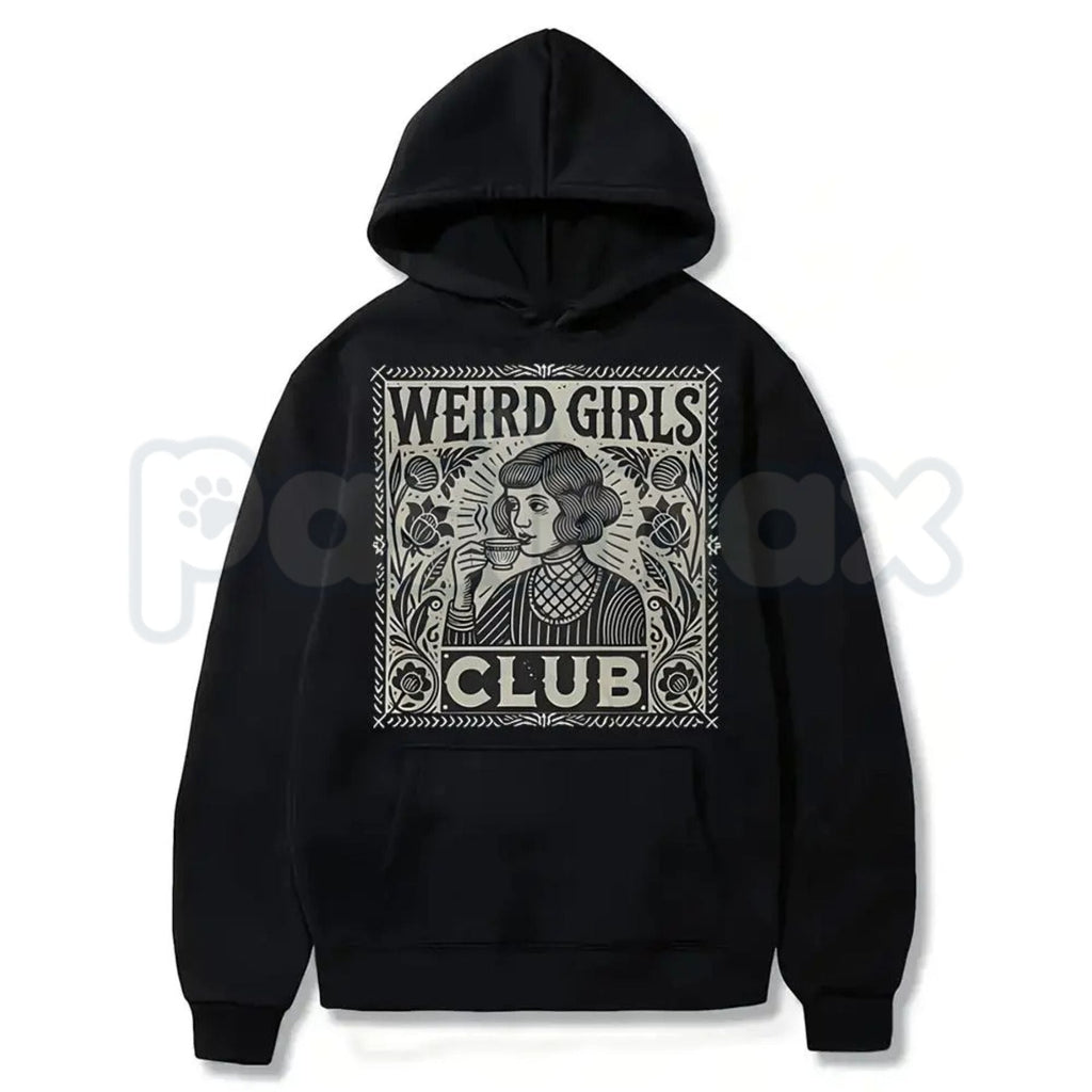 Pasimax Weird Girls Club Aesthetic Tee – Whimsy Goth Celestial Hoodie & Dark Academia Sweatshirt — side view