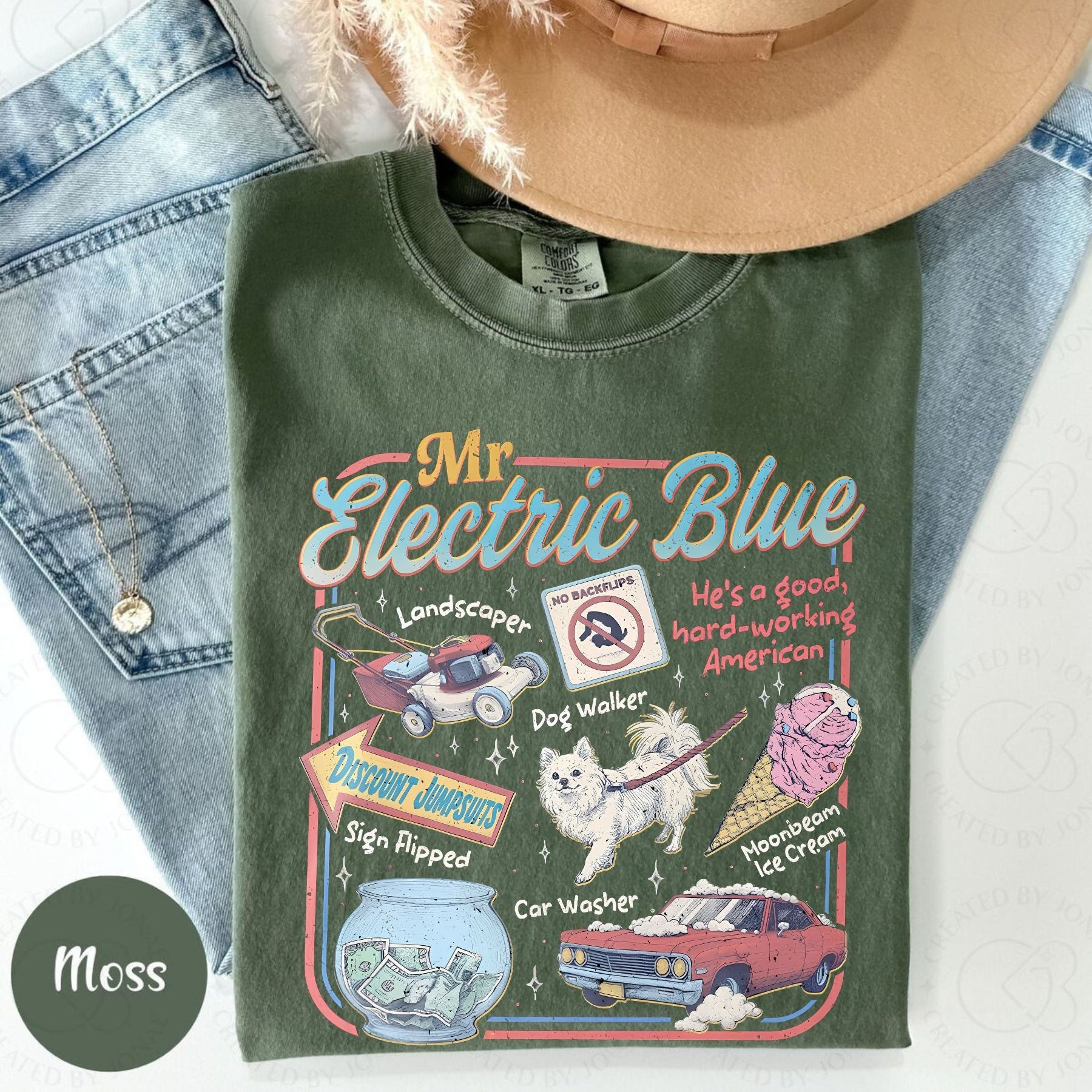 Pasimax Retro America Band Tee — side view