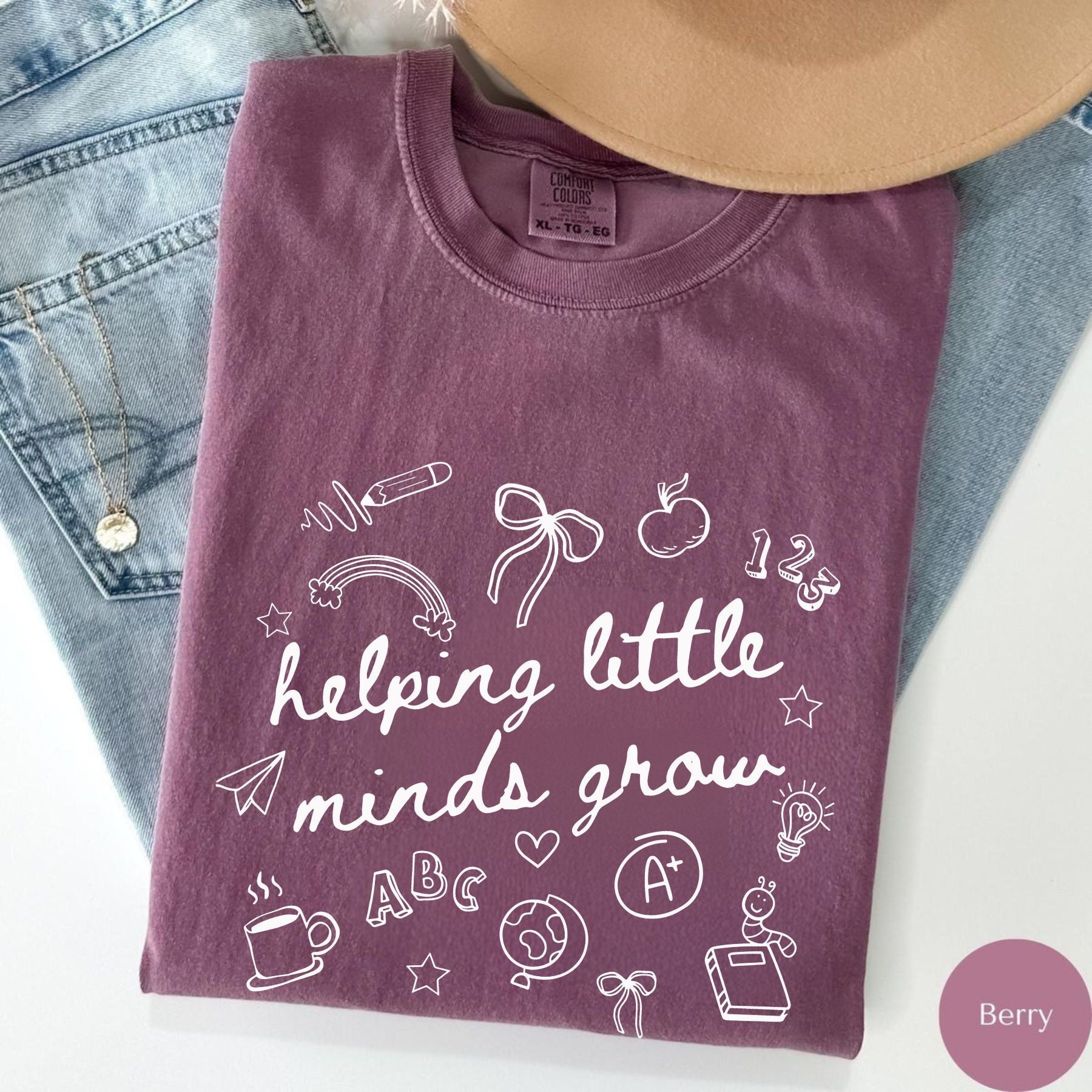 Pasimax Kindergarten & Preschool Teacher Tee — side view