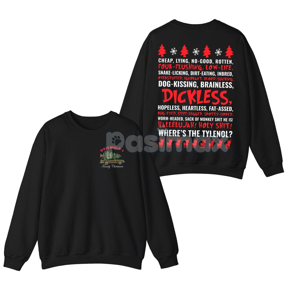 Pasimax Dickless Griswold Christmas Sweatshirt — side view