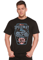 Spun Bamboo Speedway Motorcycle Spun Bamboo® Men's Bamboo Viscose/Organic Cotton Short Sleeve Graphic T-Shirt — detail close-
