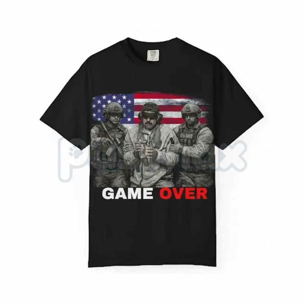 Pasimax Maduro "Game Over" T-Shirt – Political Statement Graphic Tee, Venezuela Freedom Apparel, Bold Activism Shirt, Vintage